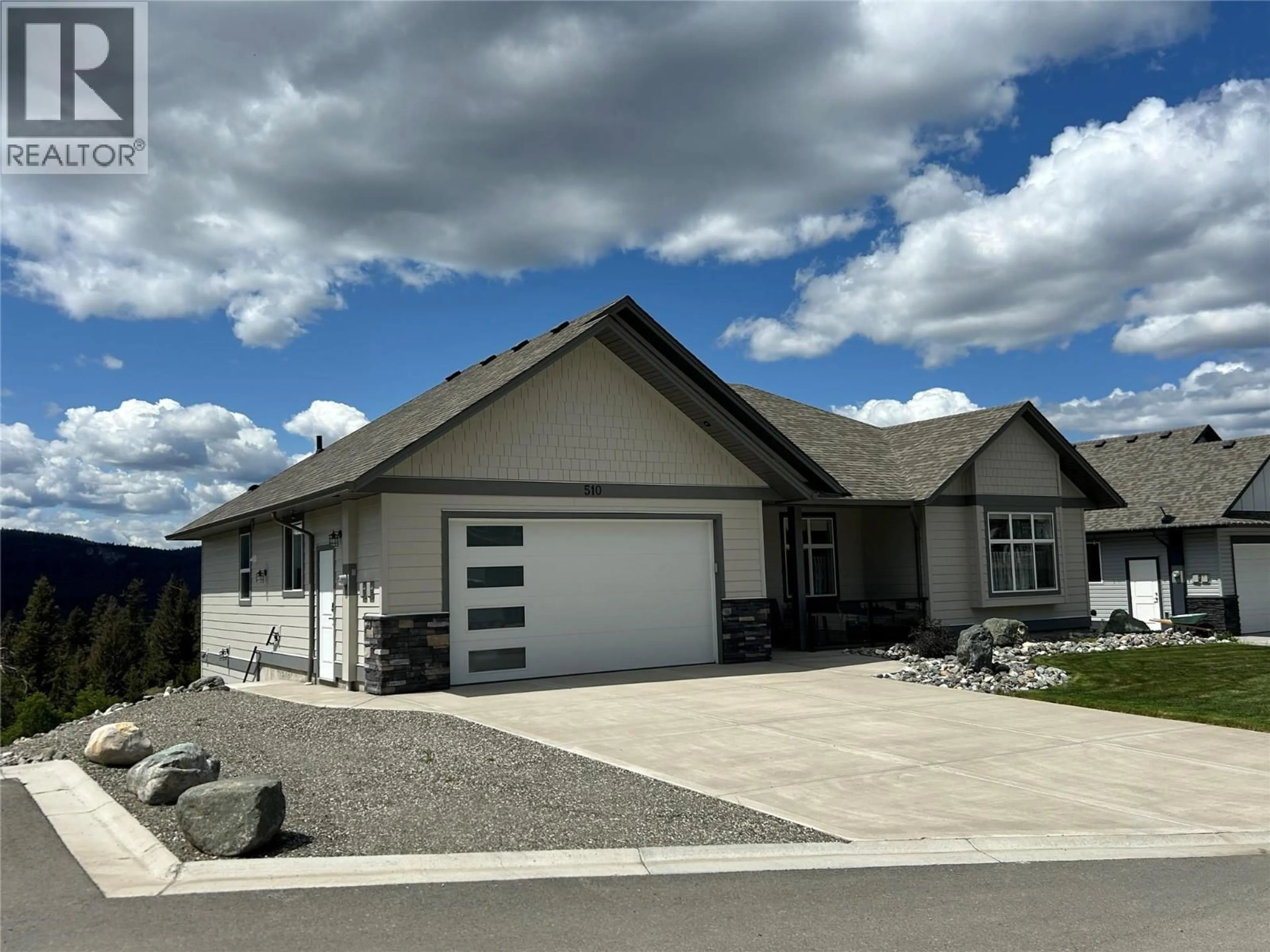 Home with vinyl exterior material, street for 510 POPLAR DRIVE, Logan Lake British Columbia V0K1W0