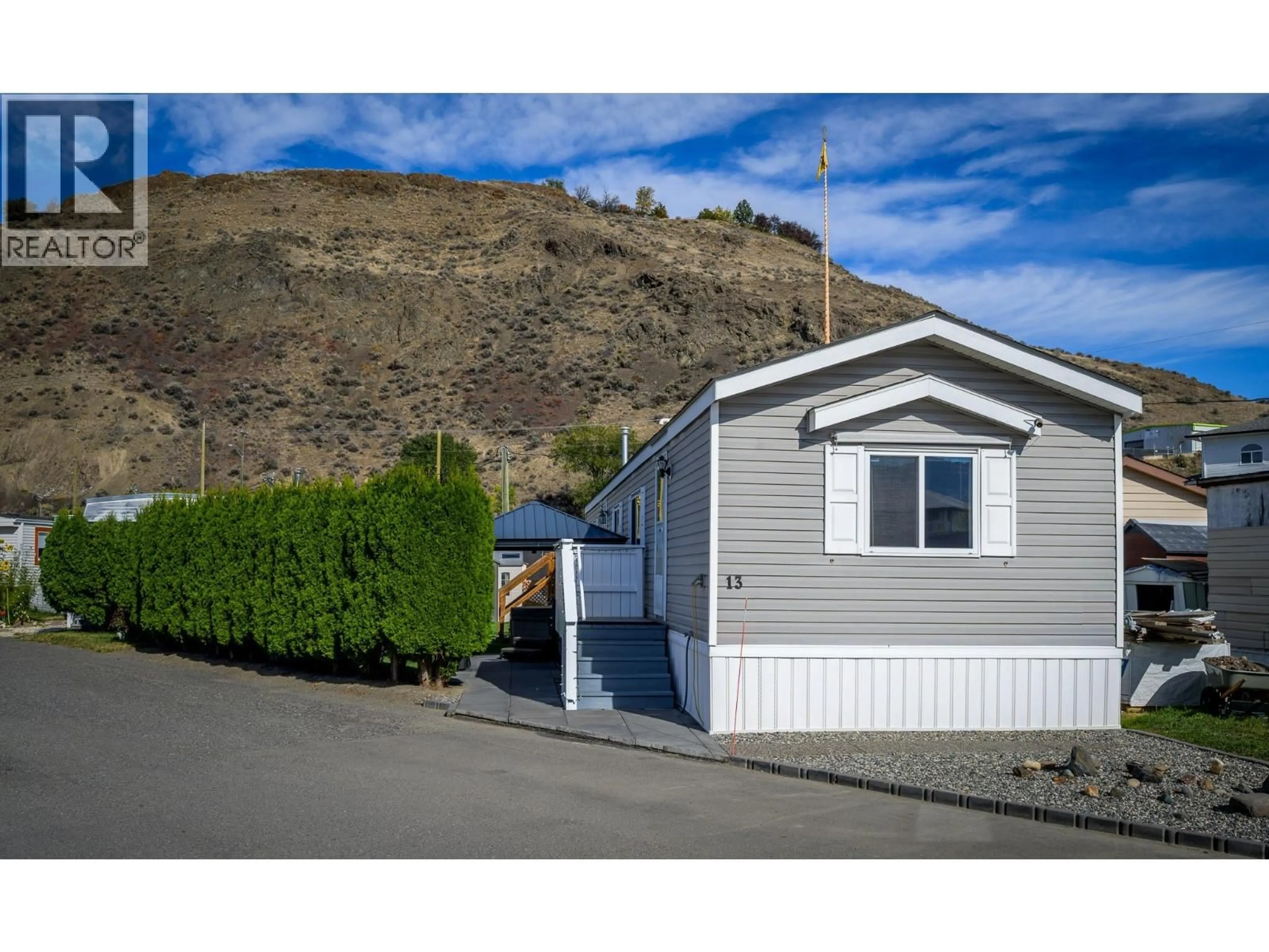 Home with vinyl exterior material, street for 13 - 1375 ORD ROAD, Kamloops British Columbia V2C7V3