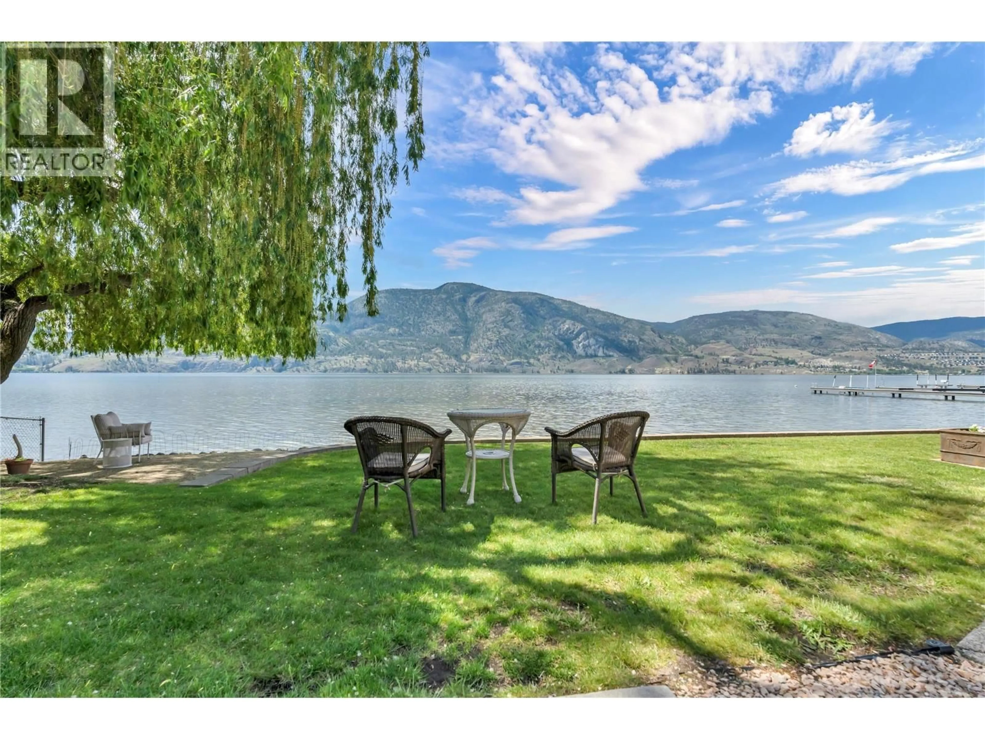 Patio, water/lake/river/ocean view for 4597 LAKESIDE ROAD, Penticton British Columbia V2A8W4