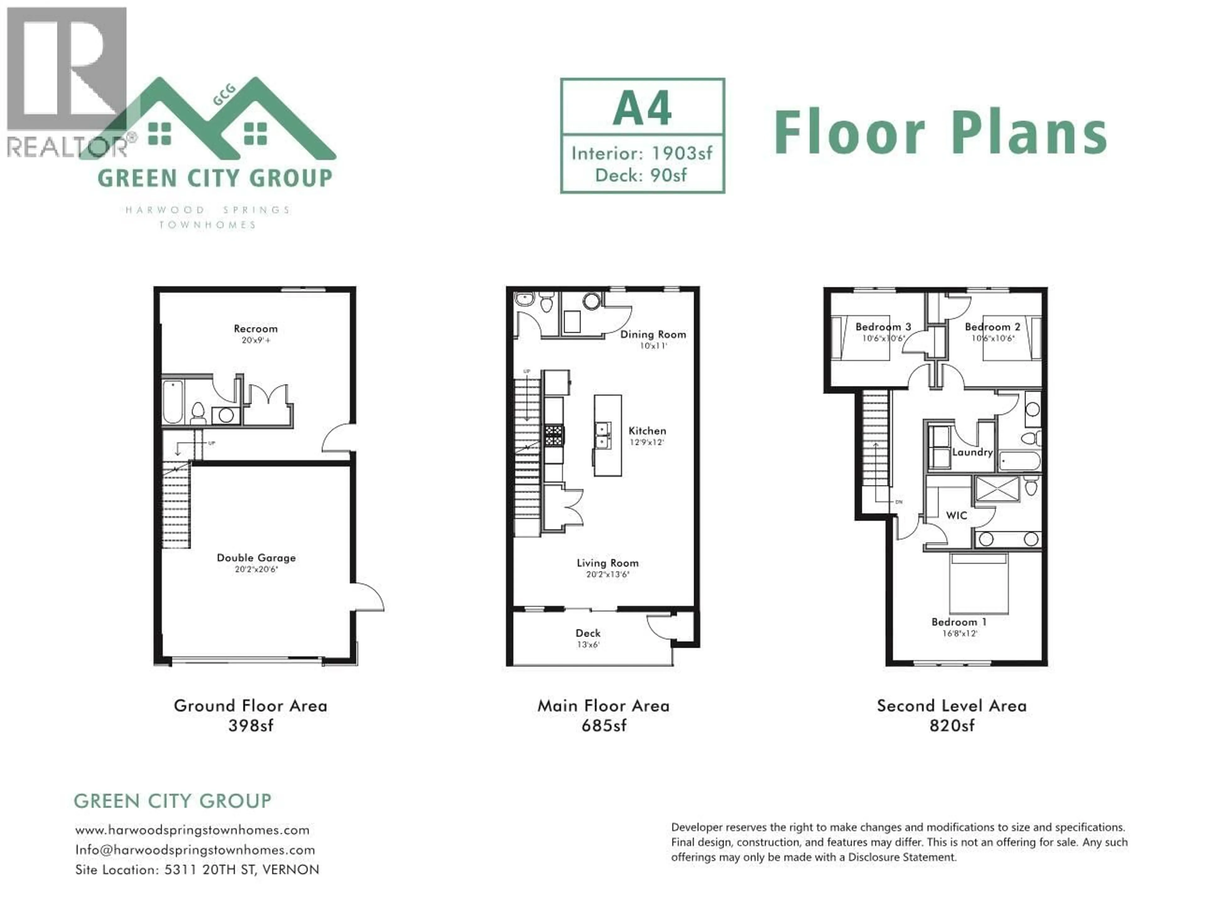 Floor plan for 5 - 5311 20 STREET, Vernon British Columbia V1T9N1