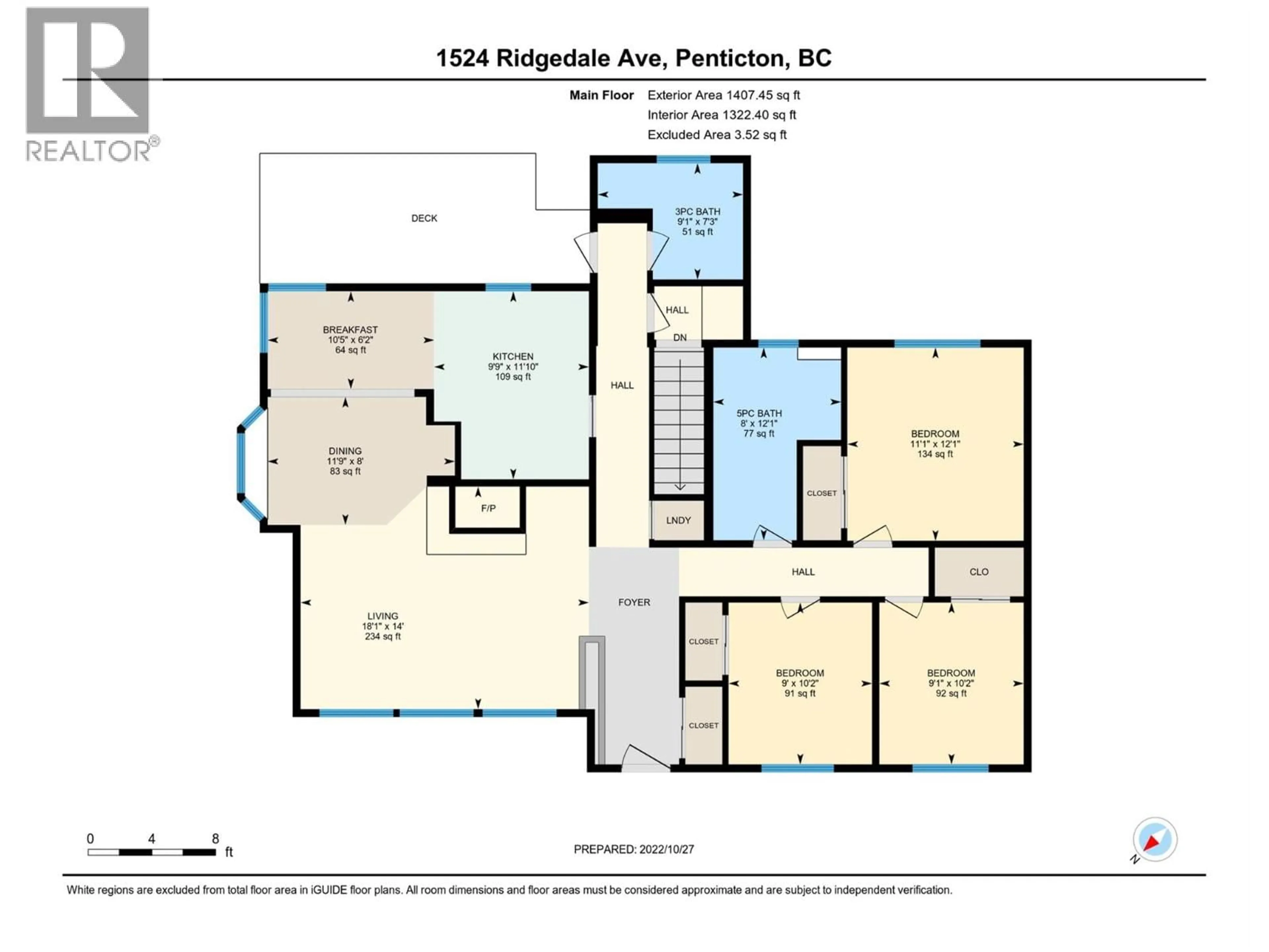 Floor plan for 1524 RIDGEDALE AVENUE, Penticton British Columbia V2A2S4