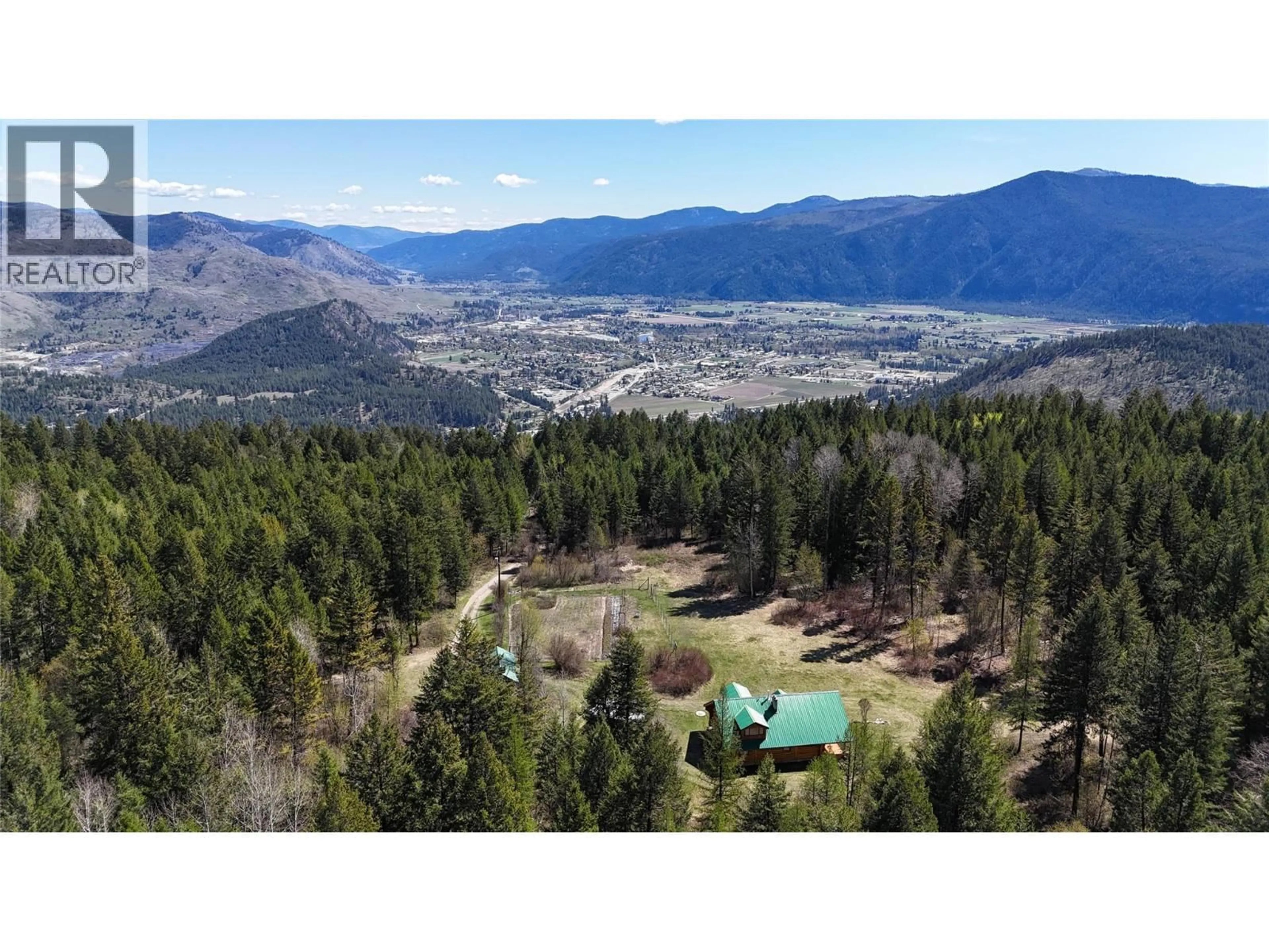 A pic from outside/outdoor area/front of a property/back of a property/a pic from drone, mountain view for 5200 HARDY MOUNTAIN ROAD, Grand Forks British Columbia V0H1H2