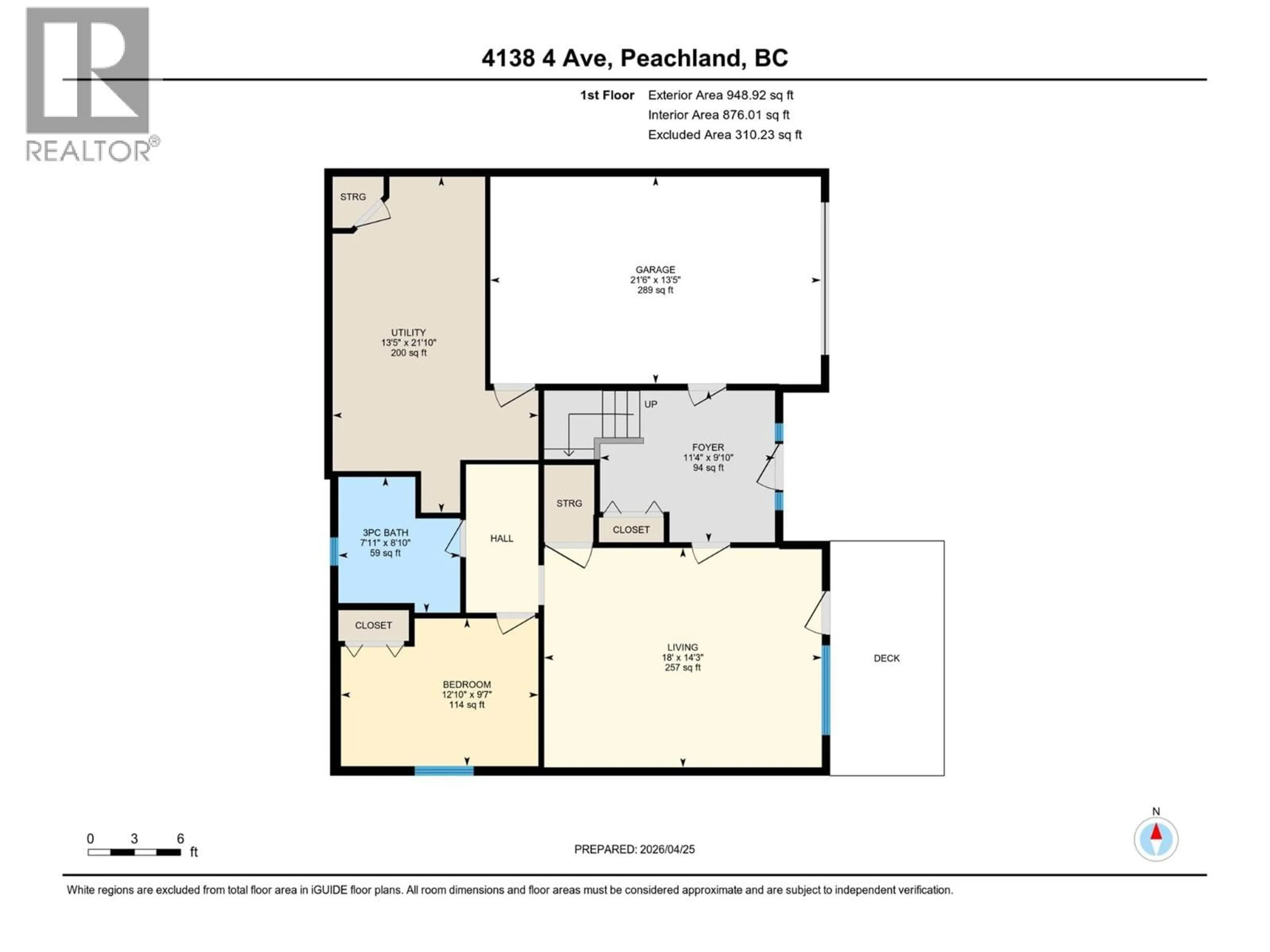 Floor plan for 4138 4TH AVENUE, Peachland British Columbia V0H1X5