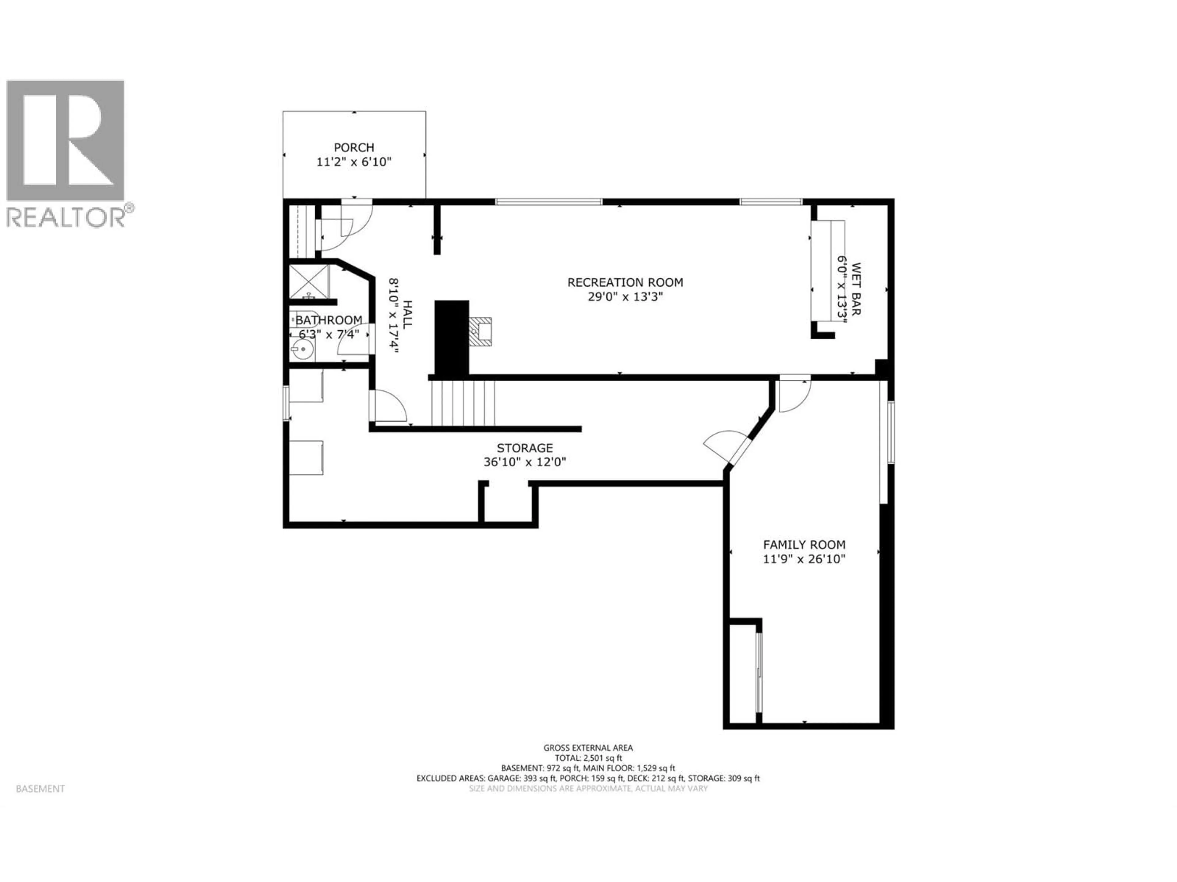 Floor plan for 4316 CASCADE DRIVE, Vernon British Columbia V1T8K3