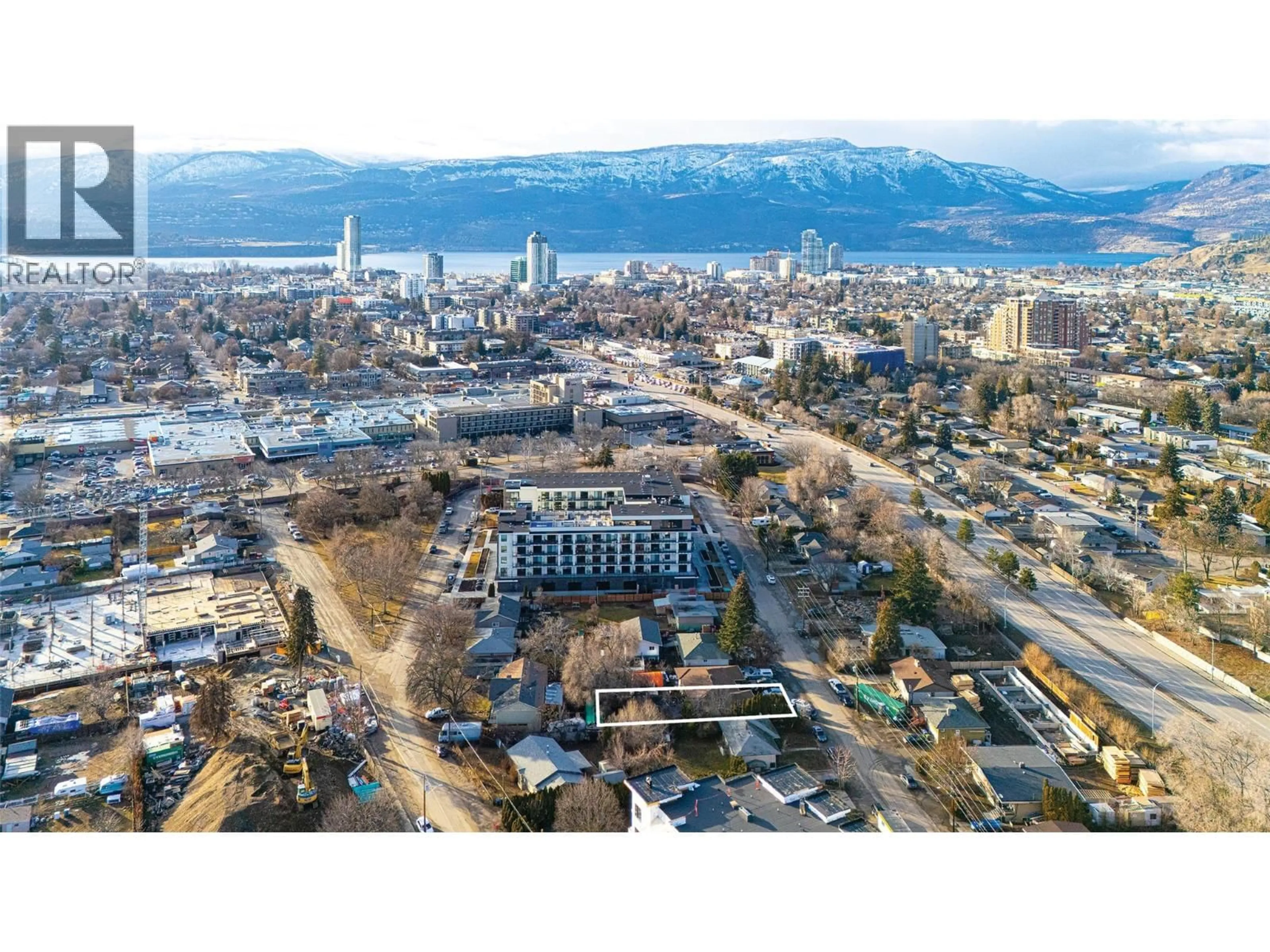 A pic from outside/outdoor area/front of a property/back of a property/a pic from drone, mountain view for 1333 BELAIRE AVENUE, Kelowna British Columbia V1Y6B8