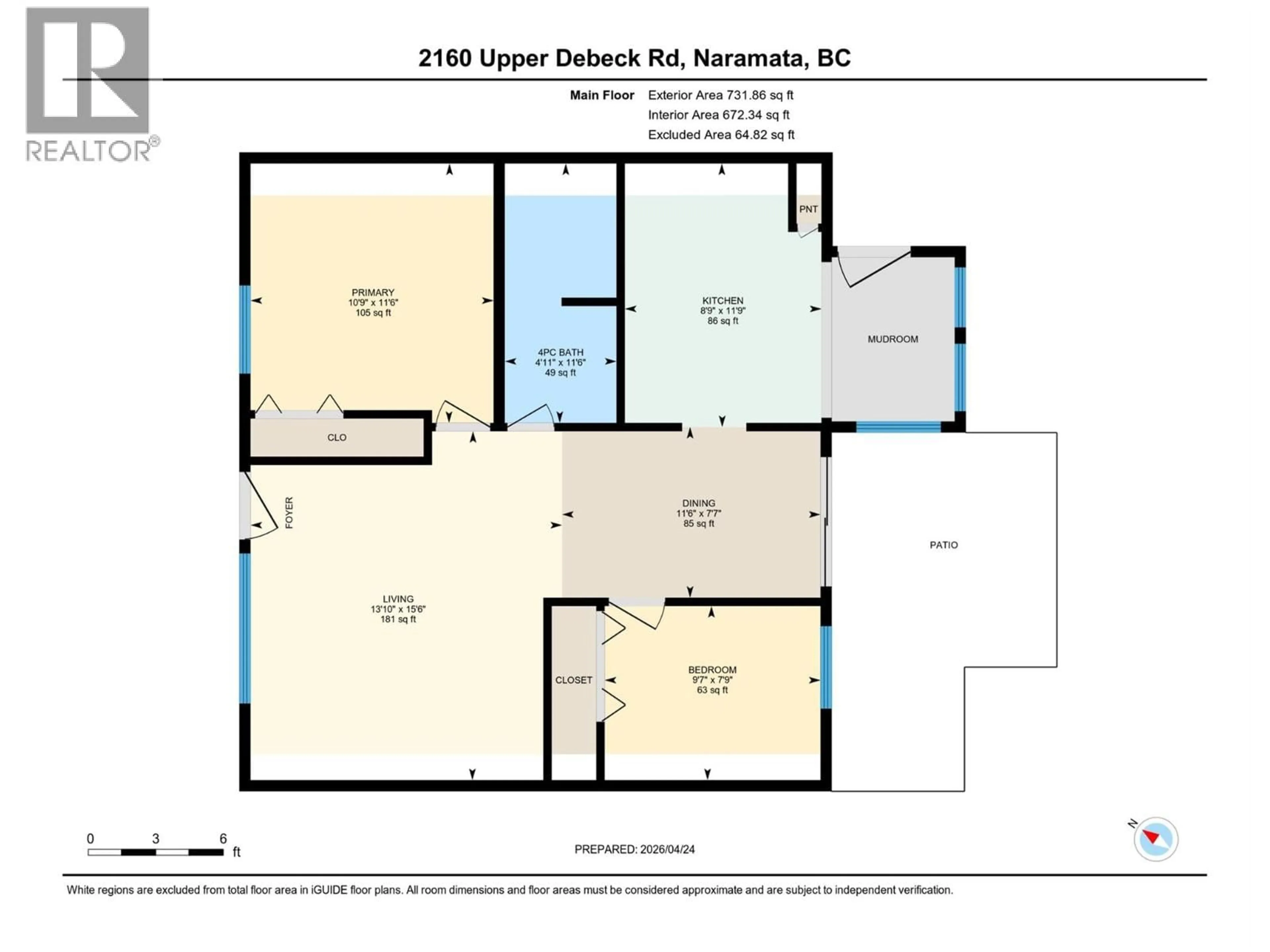 Floor plan for 1260 UPPER DEBECK ROAD, Naramata British Columbia V0H1N0