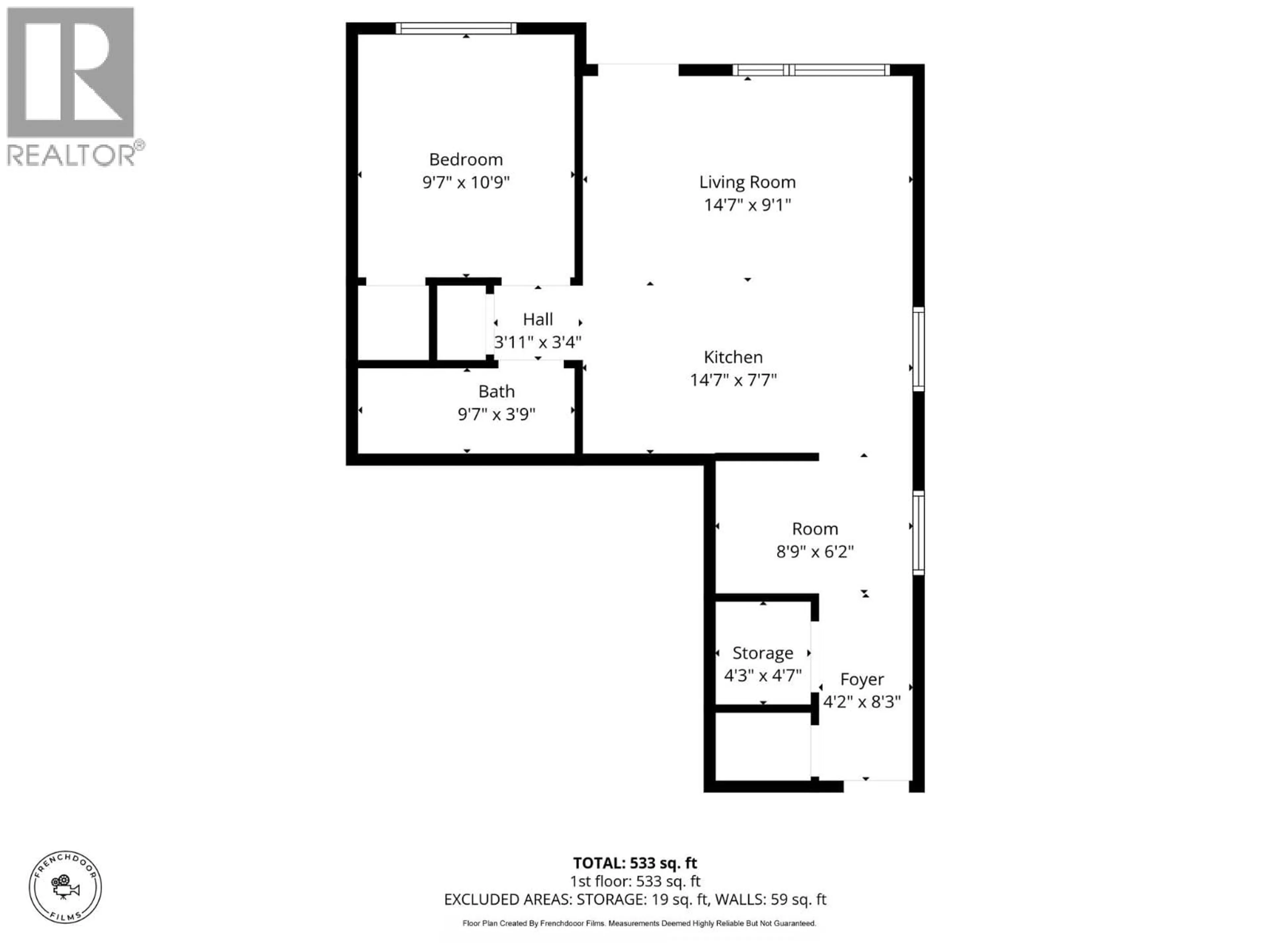 Floor plan for 109 - 2925 WESTSYDE ROAD, Kamloops British Columbia V2B0J8