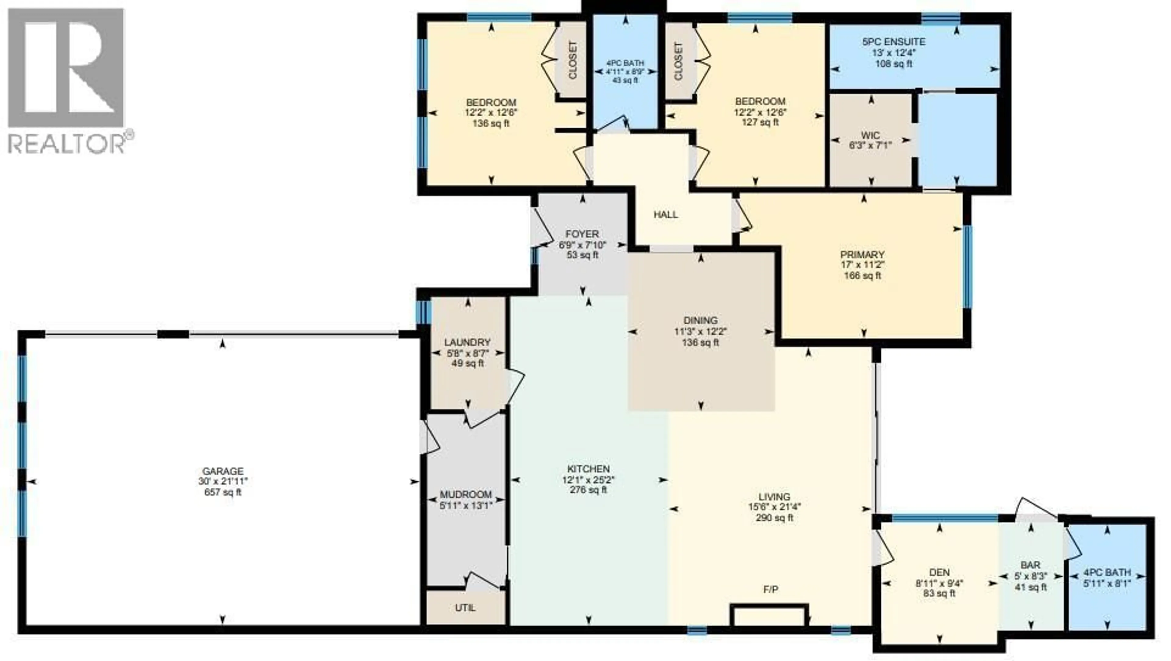 Floor plan for 2095 BYRNS ROAD, Kelowna British Columbia V1W2G3