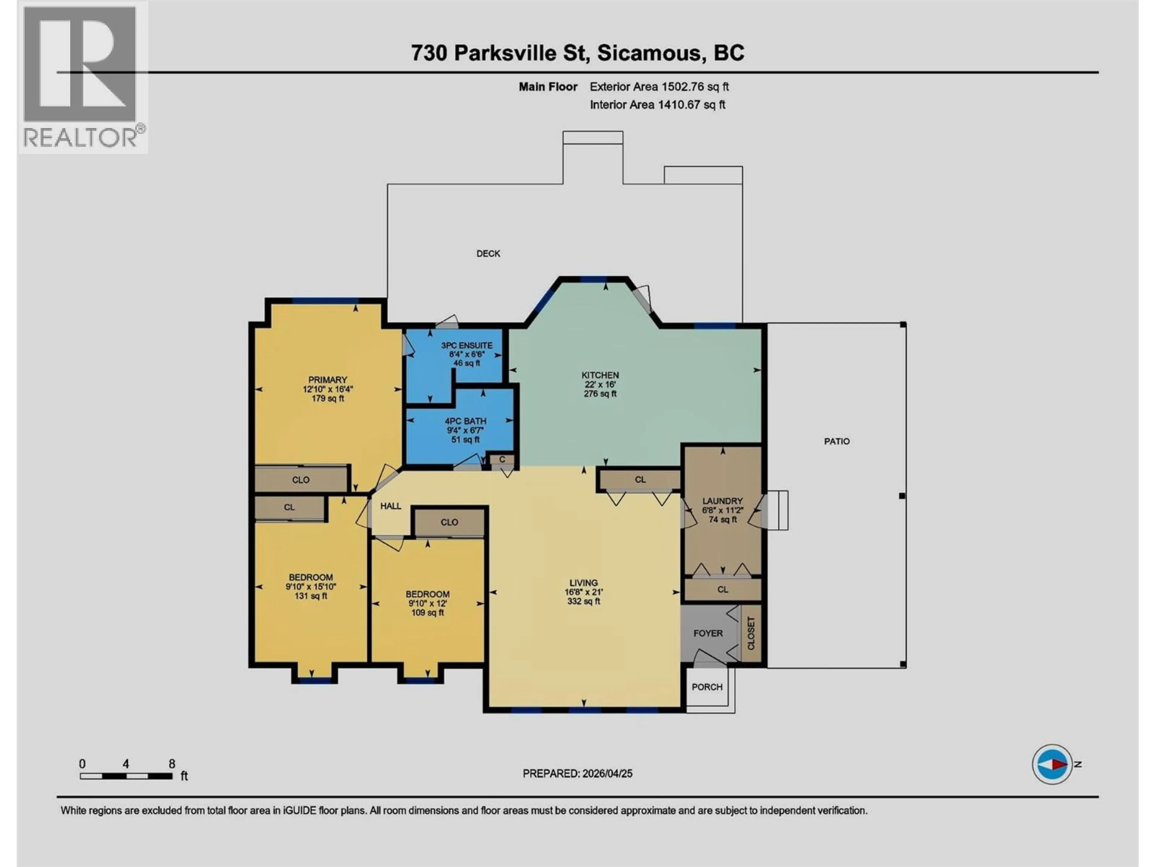 Floor plan for 730 PARKSVILLE STREET, Sicamous British Columbia V0E2V0