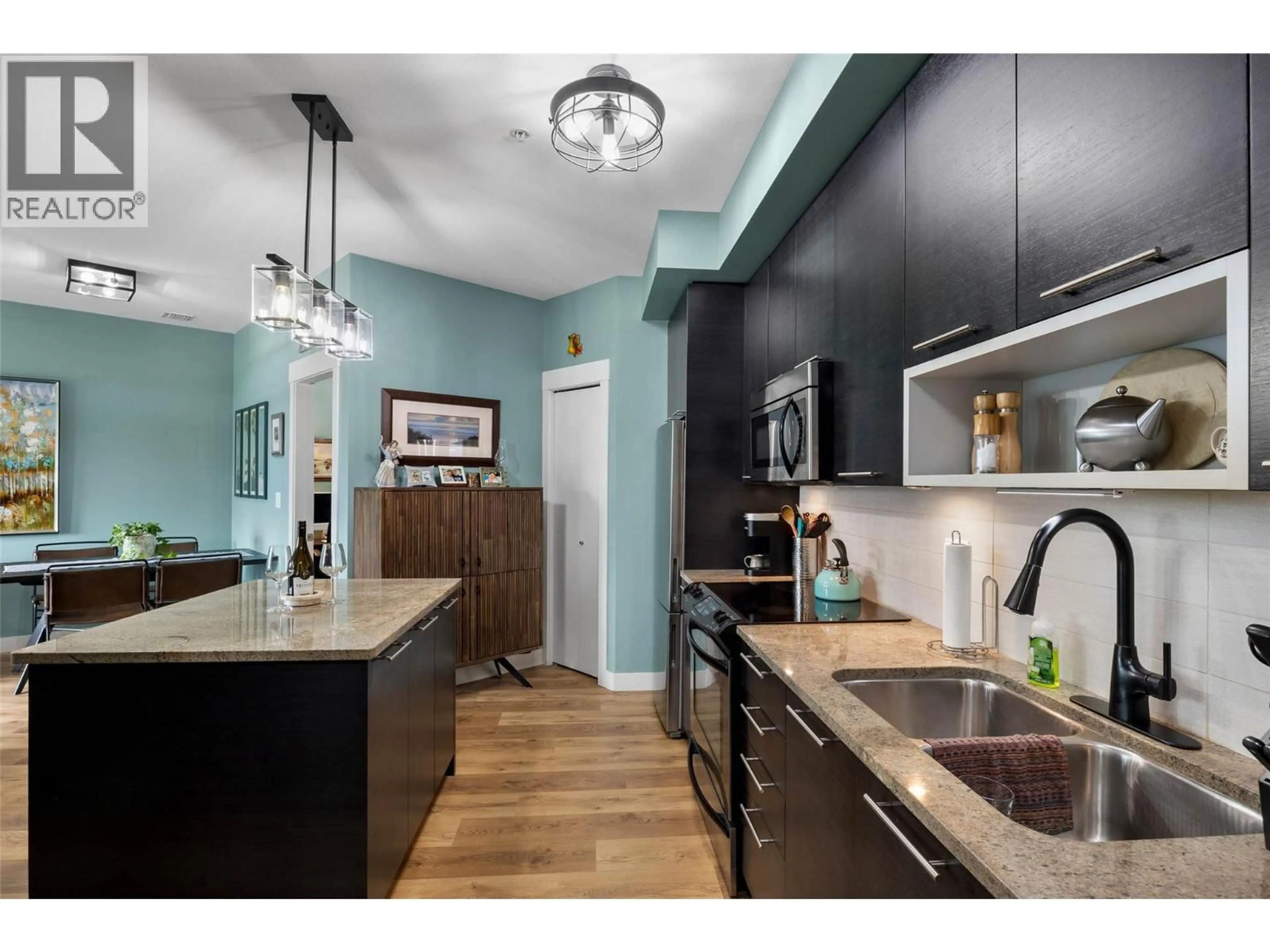 Open concept kitchen, unknown for 1301 - 1000 TALASA WAY, Kamloops British Columbia V2H0C2