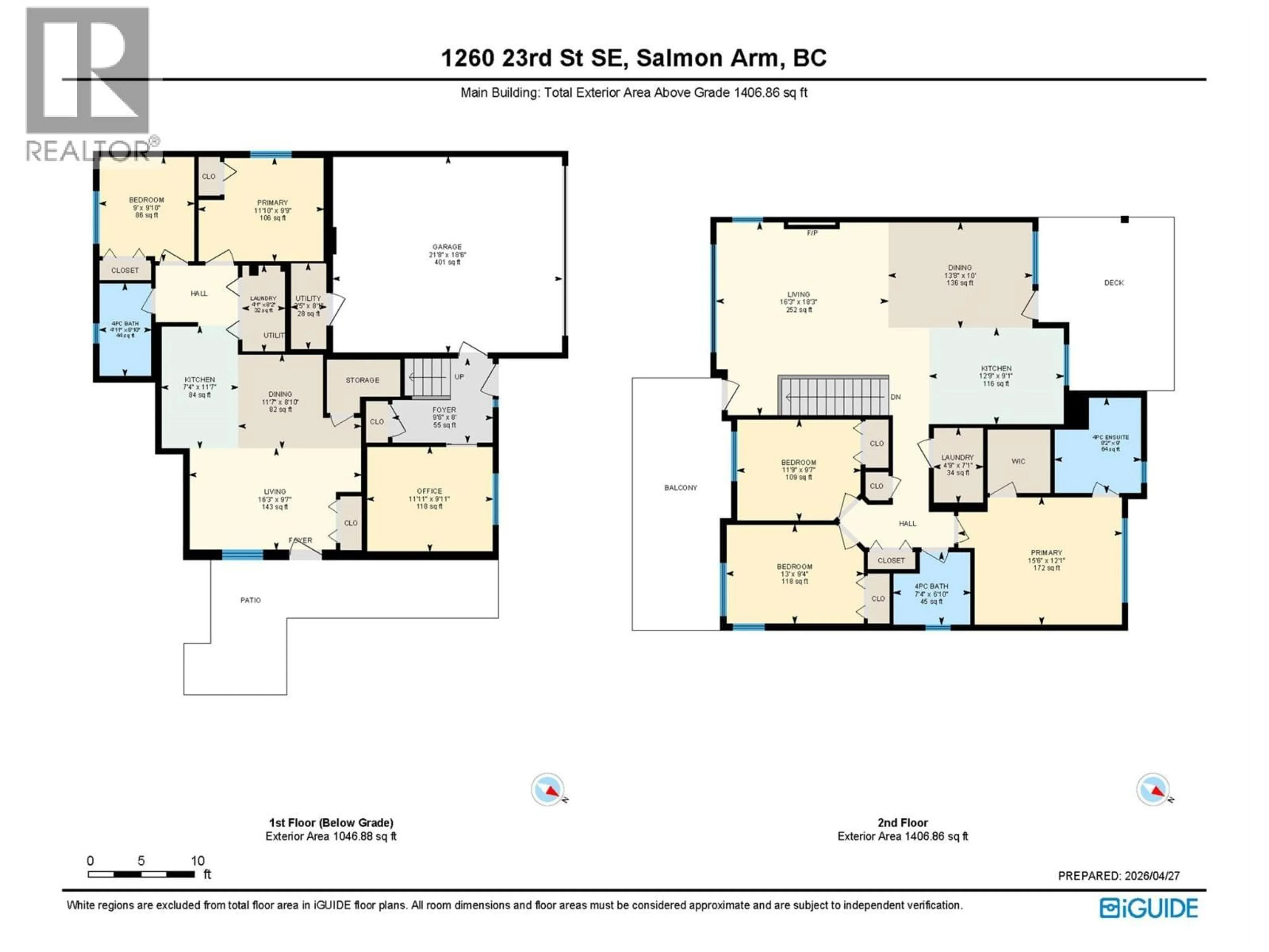 Floor plan for 1260 23 STREET SOUTHEAST, Salmon Arm British Columbia V1E2J2