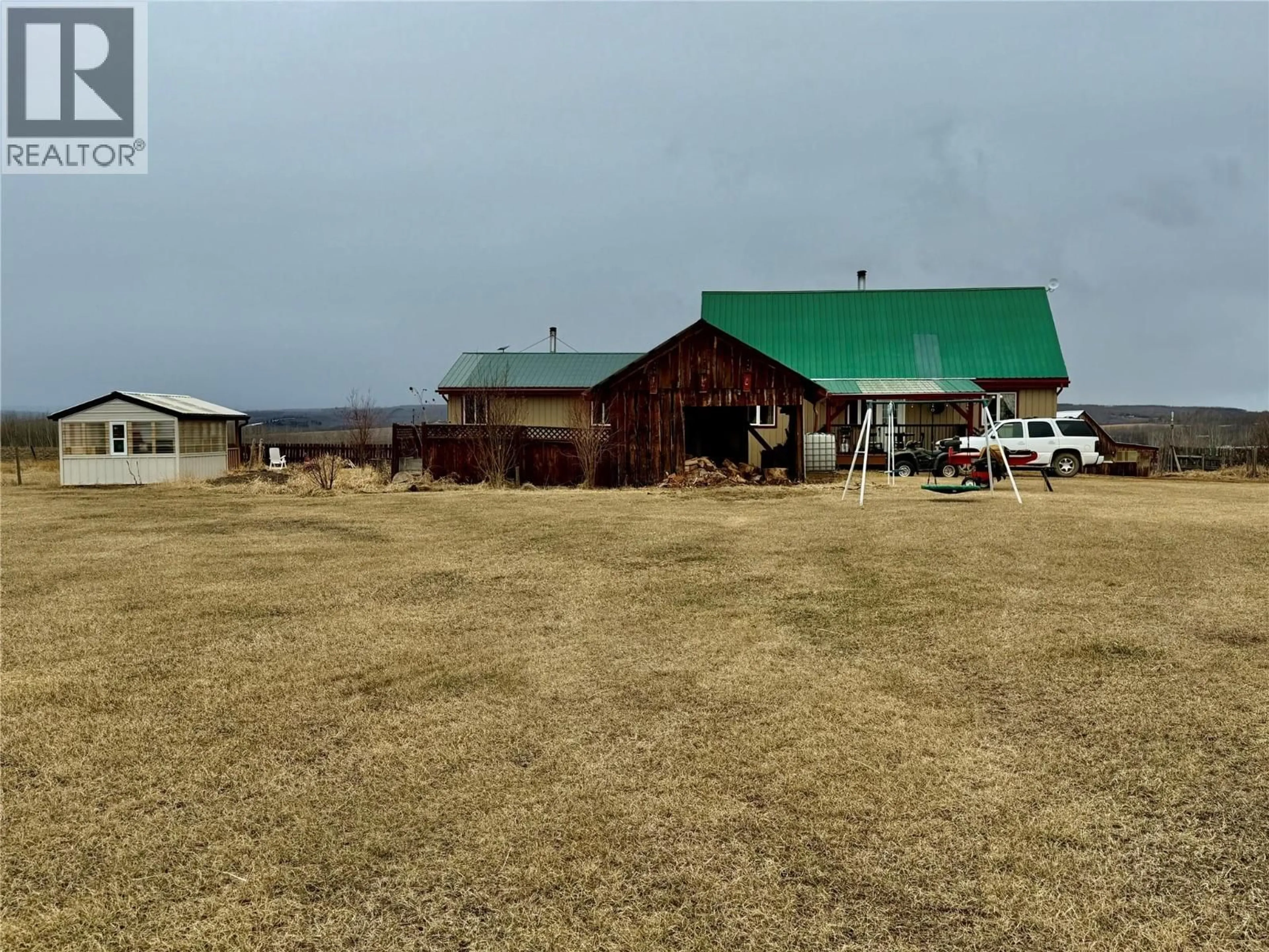 A pic from outside/outdoor area/front of a property/back of a property/a pic from drone, mountain view for 13131 BEDELL ROAD, Dawson Creek British Columbia V0C1B0