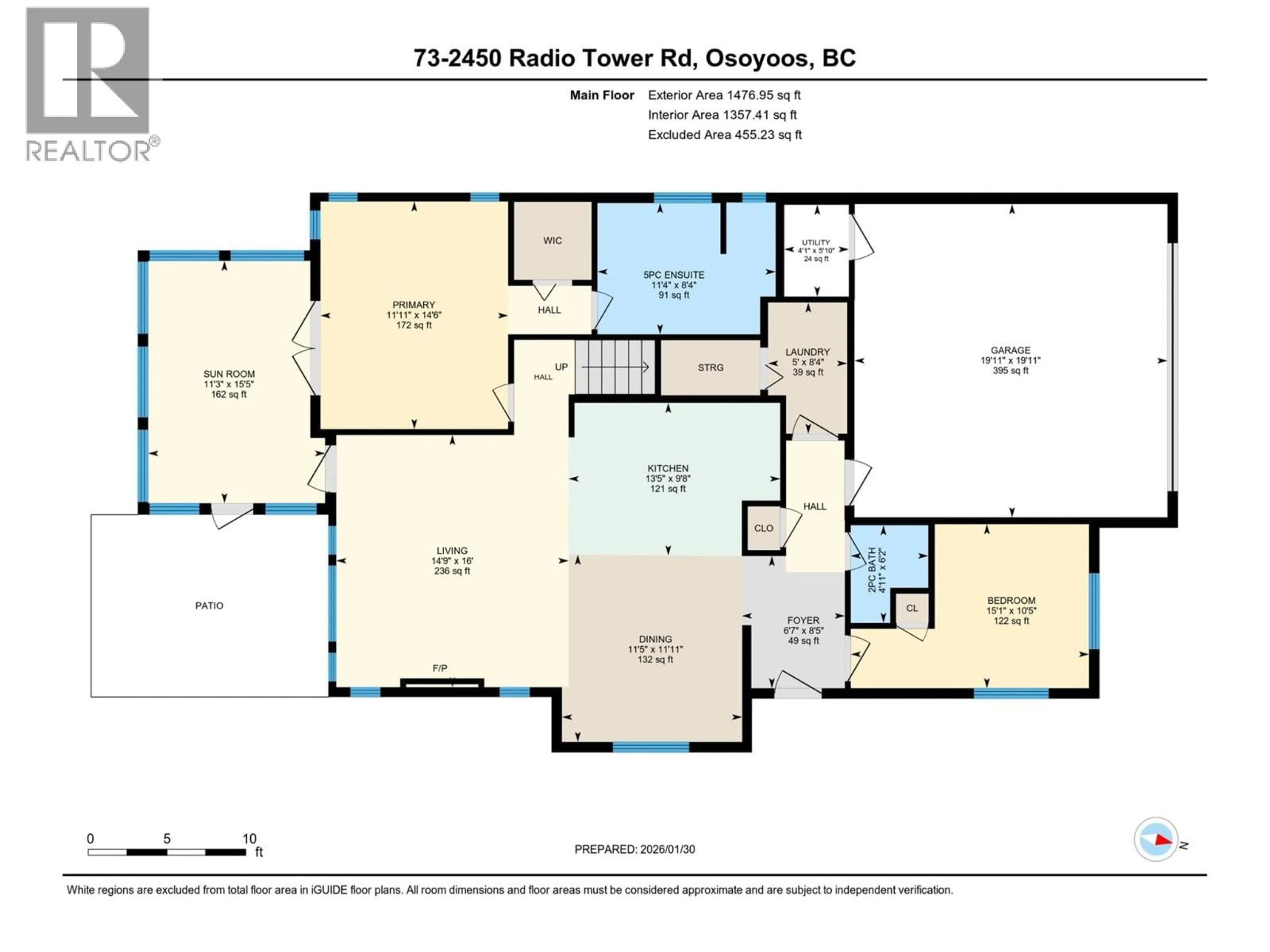 Floor plan for 73 - 2450 RADIO TOWER ROAD, Oliver British Columbia V0H1T1