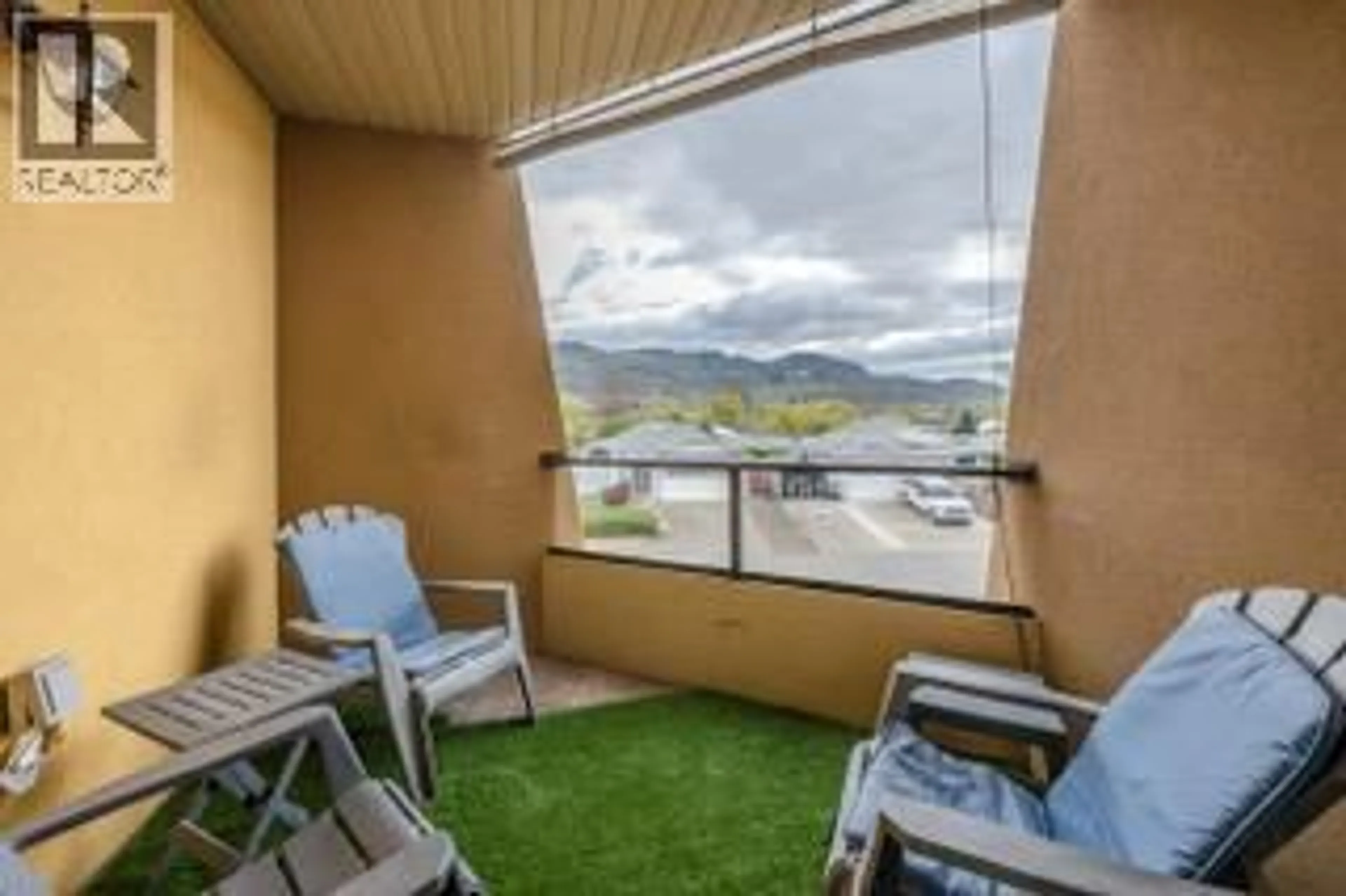 Balcony in the apartment, mountain view for 202 - 15 SOLANA KEY COURT, Osoyoos British Columbia V0H1V3