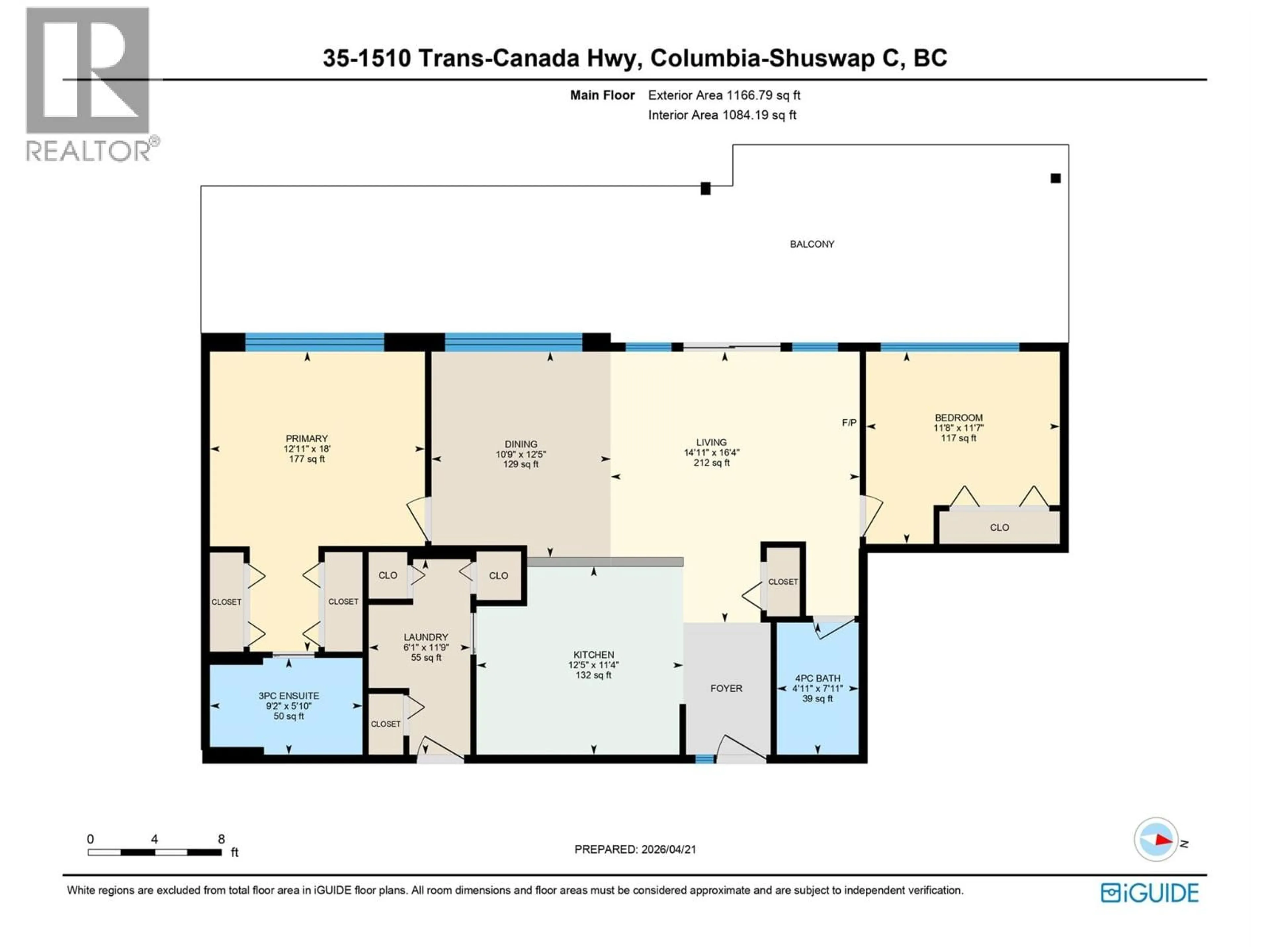Floor plan for 35 - 1510 TRANS CANADA HIGHWAY, Sorrento British Columbia V0E2W2