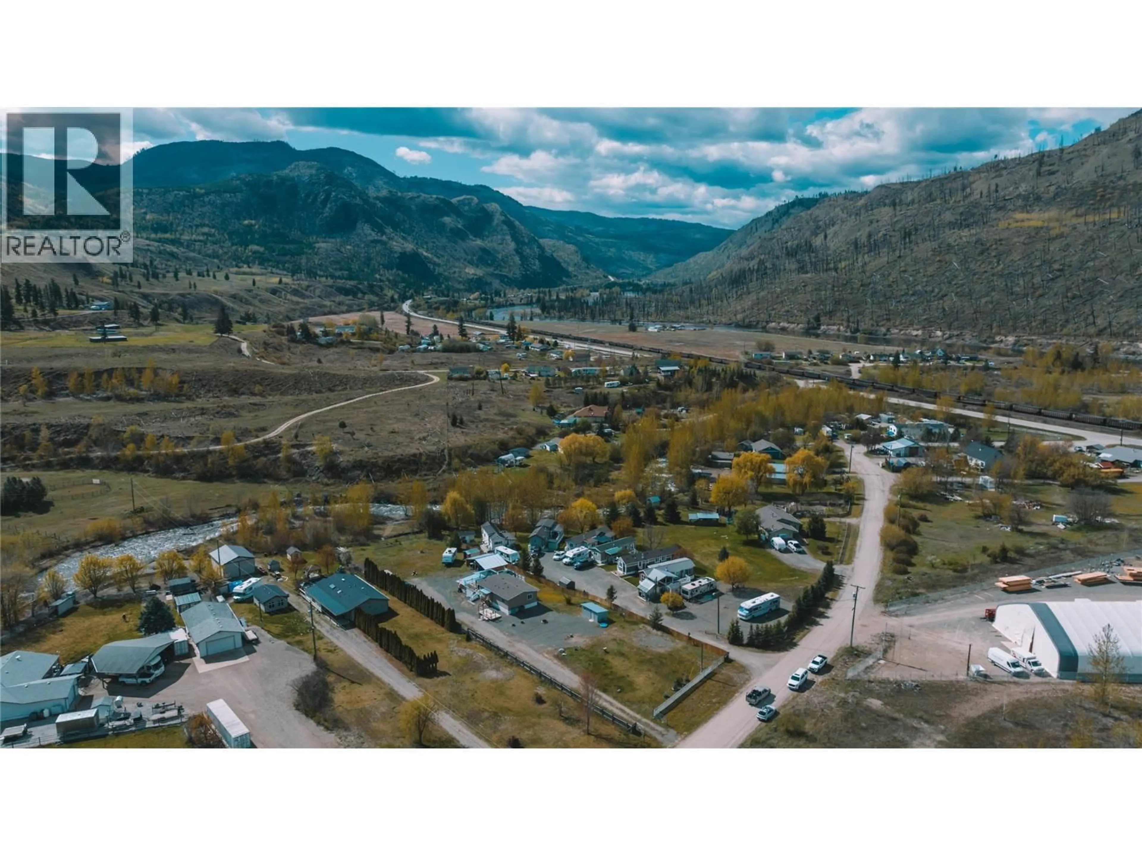A pic from outside/outdoor area/front of a property/back of a property/a pic from drone, mountain view for 3710 LOUIS CREEK ROAD, Barriere British Columbia V0E1E0