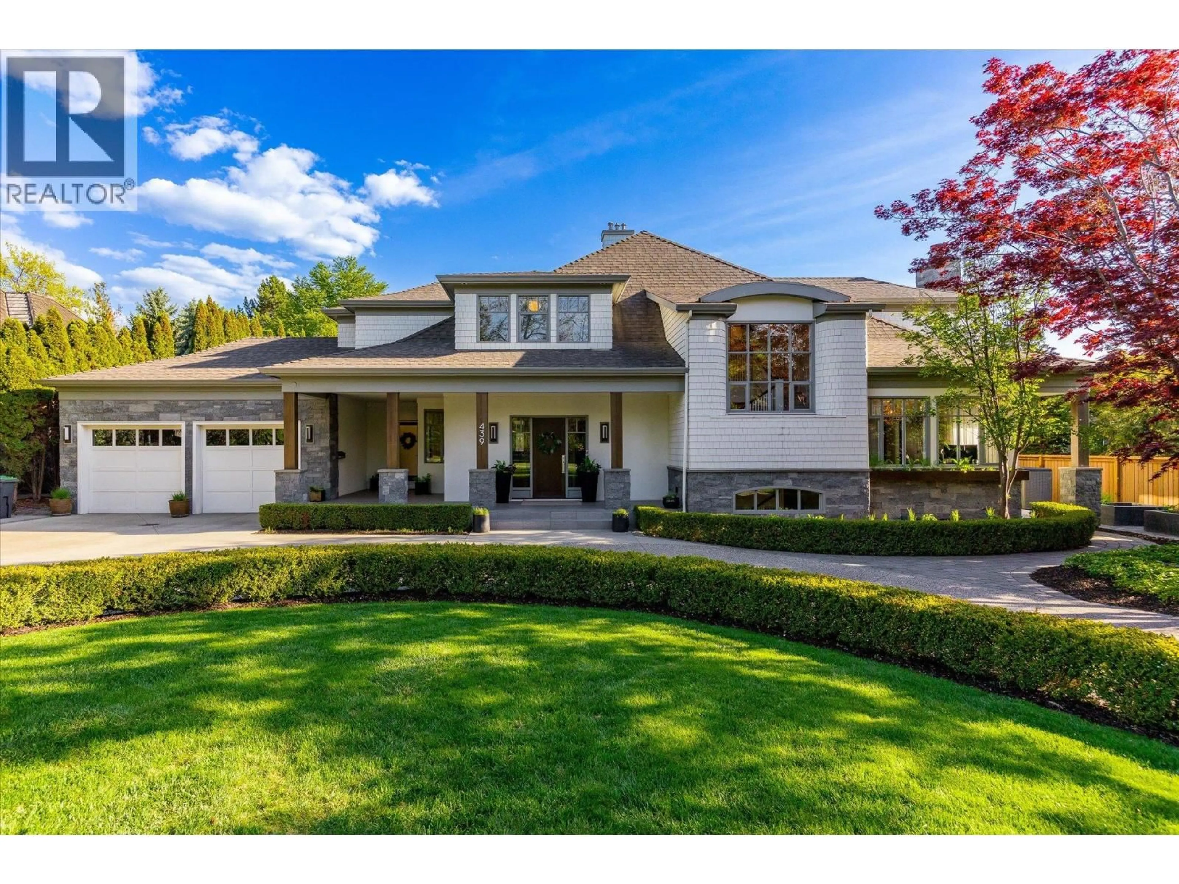 Home with brick exterior material, street for 439 FARRIS ROAD, Kelowna British Columbia V1W1N1
