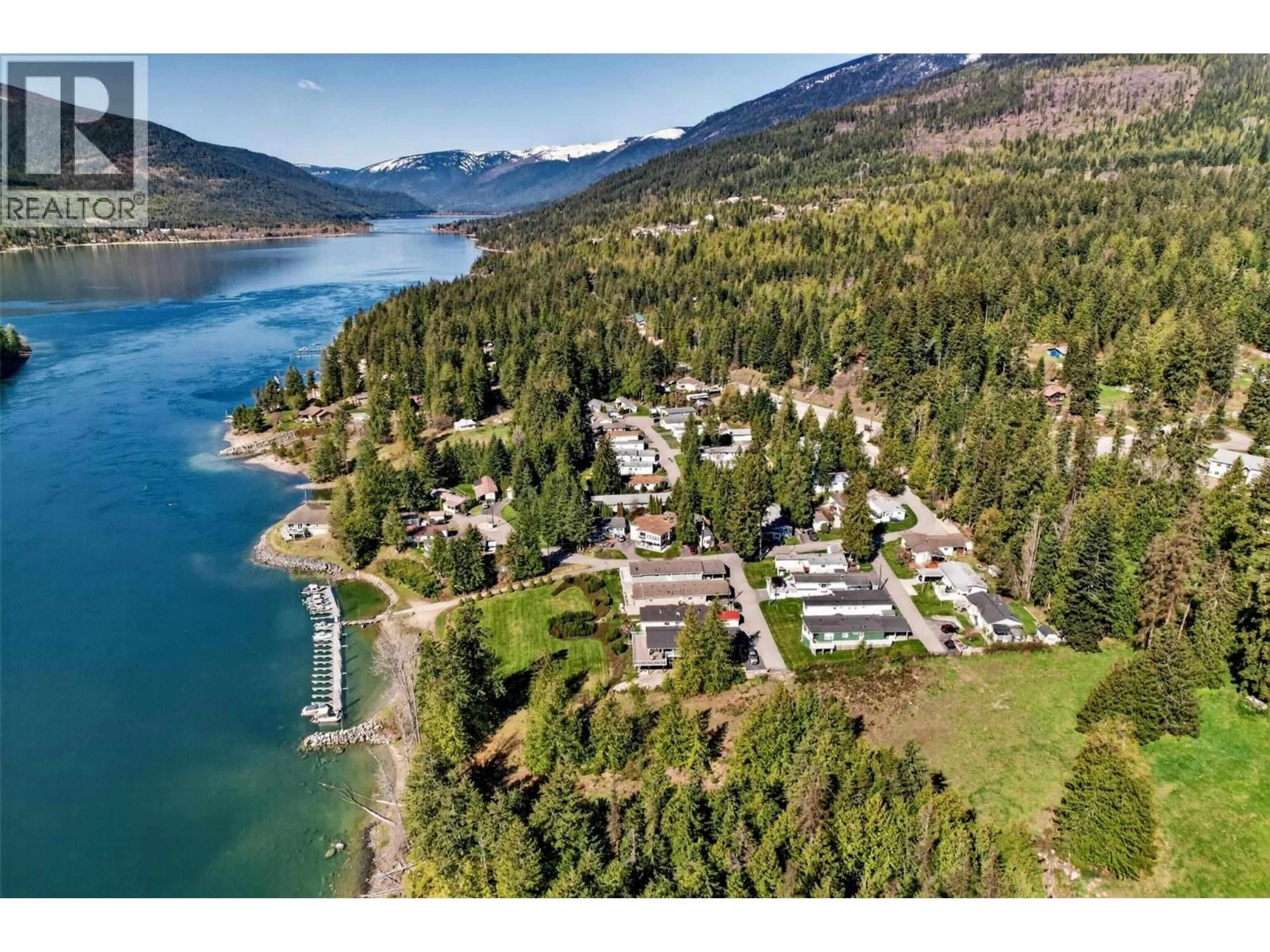 A pic from outside/outdoor area/front of a property/back of a property/a pic from drone, water/lake/river/ocean view for 20 - 7126 HIGHWAY 3A OTHER, Nelson British Columbia V1L6S3