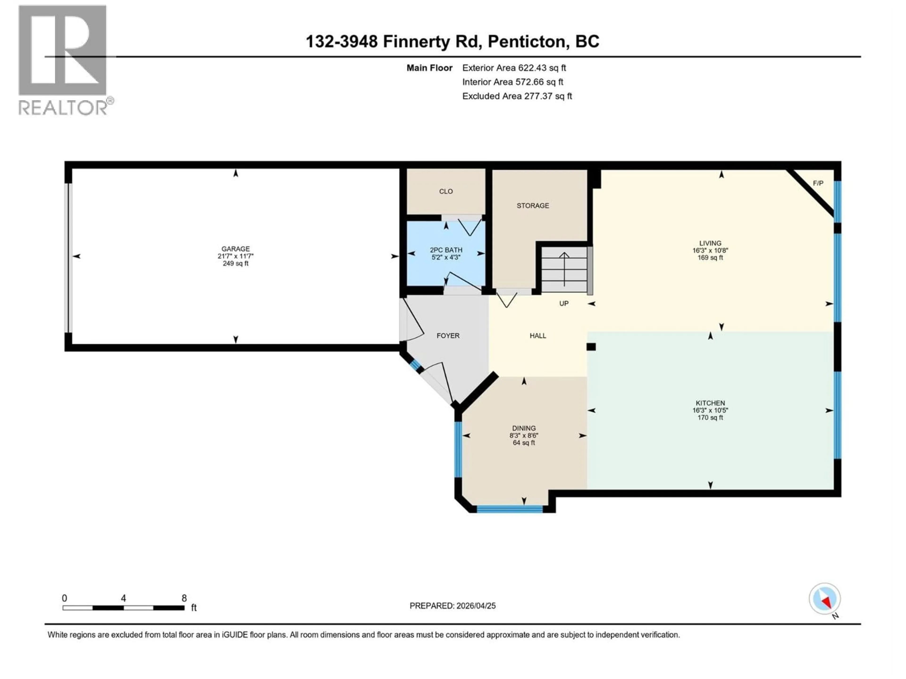 Floor plan for 132 - 3948 FINNERTY ROAD, Penticton British Columbia V2A8P8