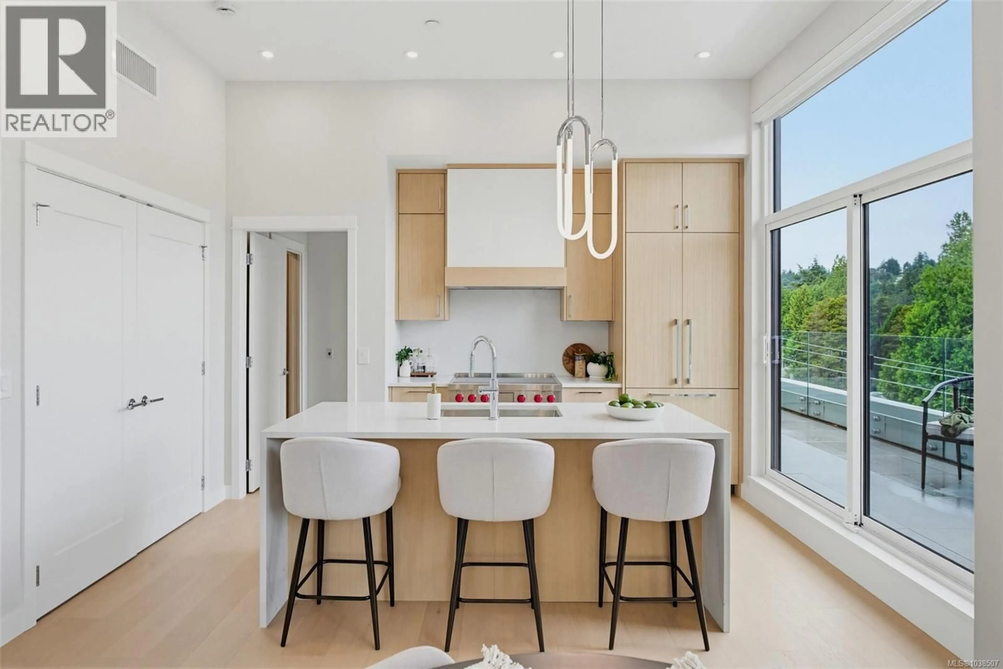 Contemporary kitchen, unknown for PH 403 - 5229 CORDOVA BAY ROAD, Saanich British Columbia V8Y2L1