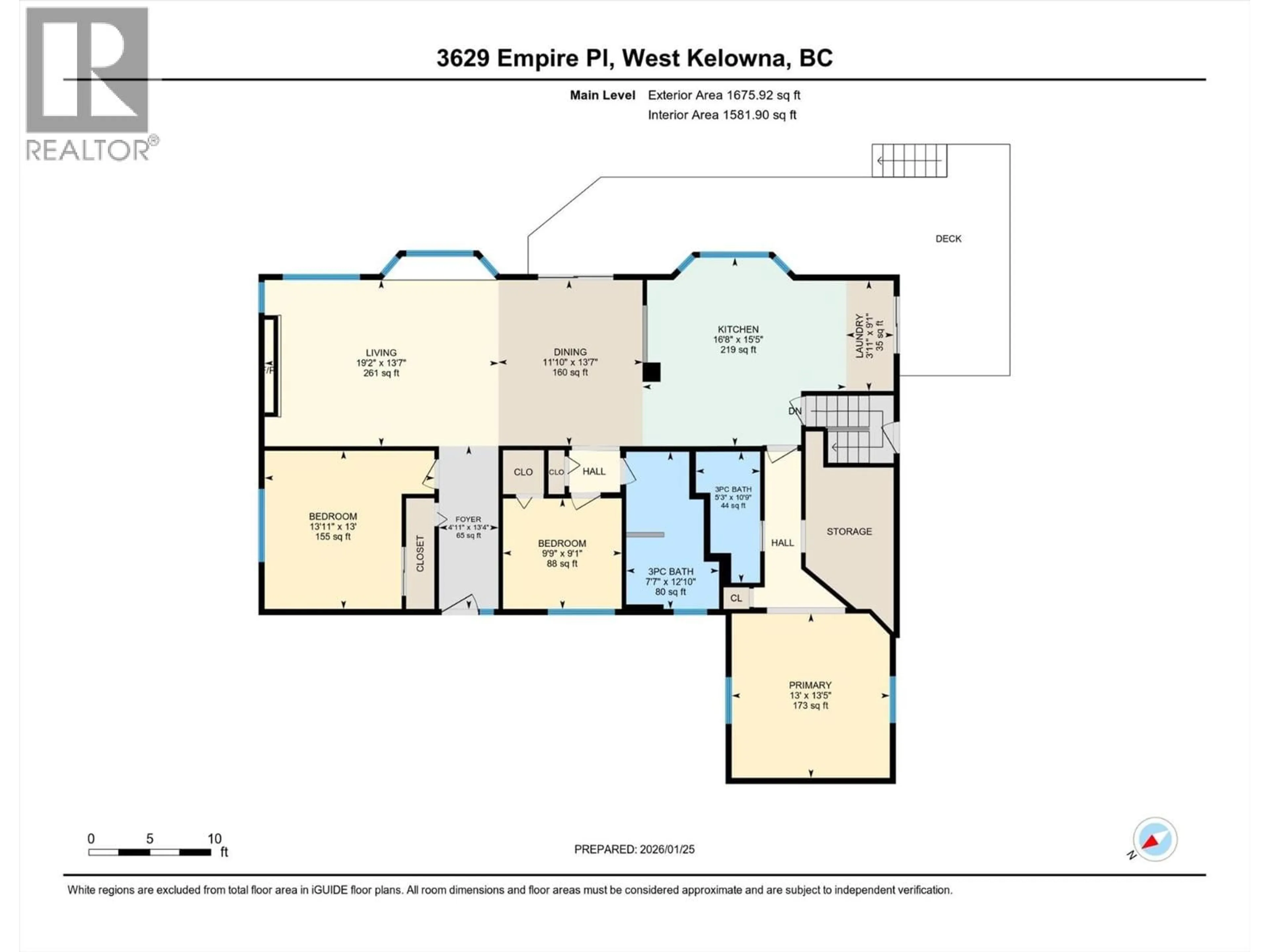 Floor plan for 3629 EMPIRE PLACE, West Kelowna British Columbia V4T1Y5