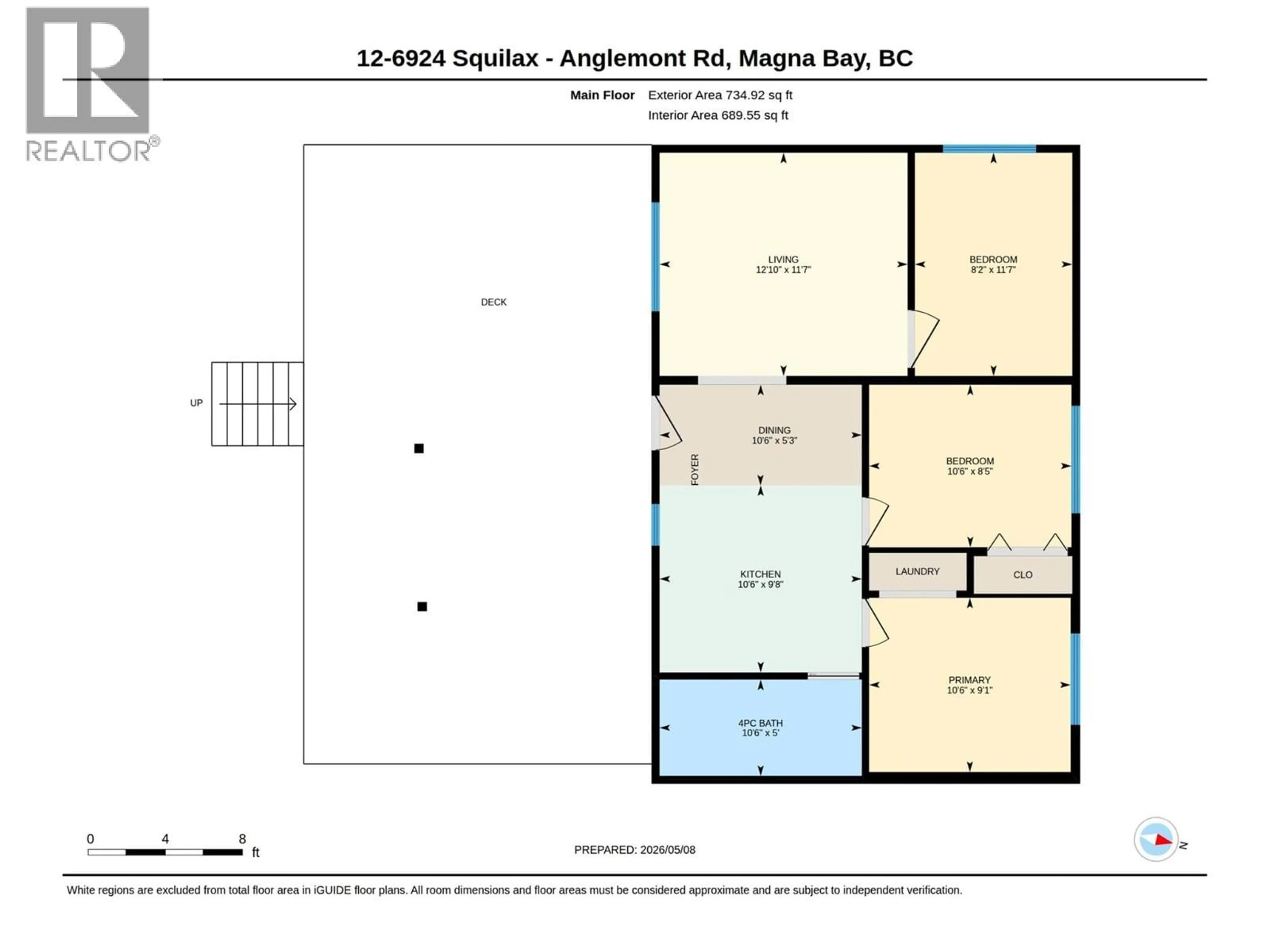 Floor plan for 12 - 6924 SQUILAX ANGLEMONT ROAD, Magna Bay British Columbia V0E1M7