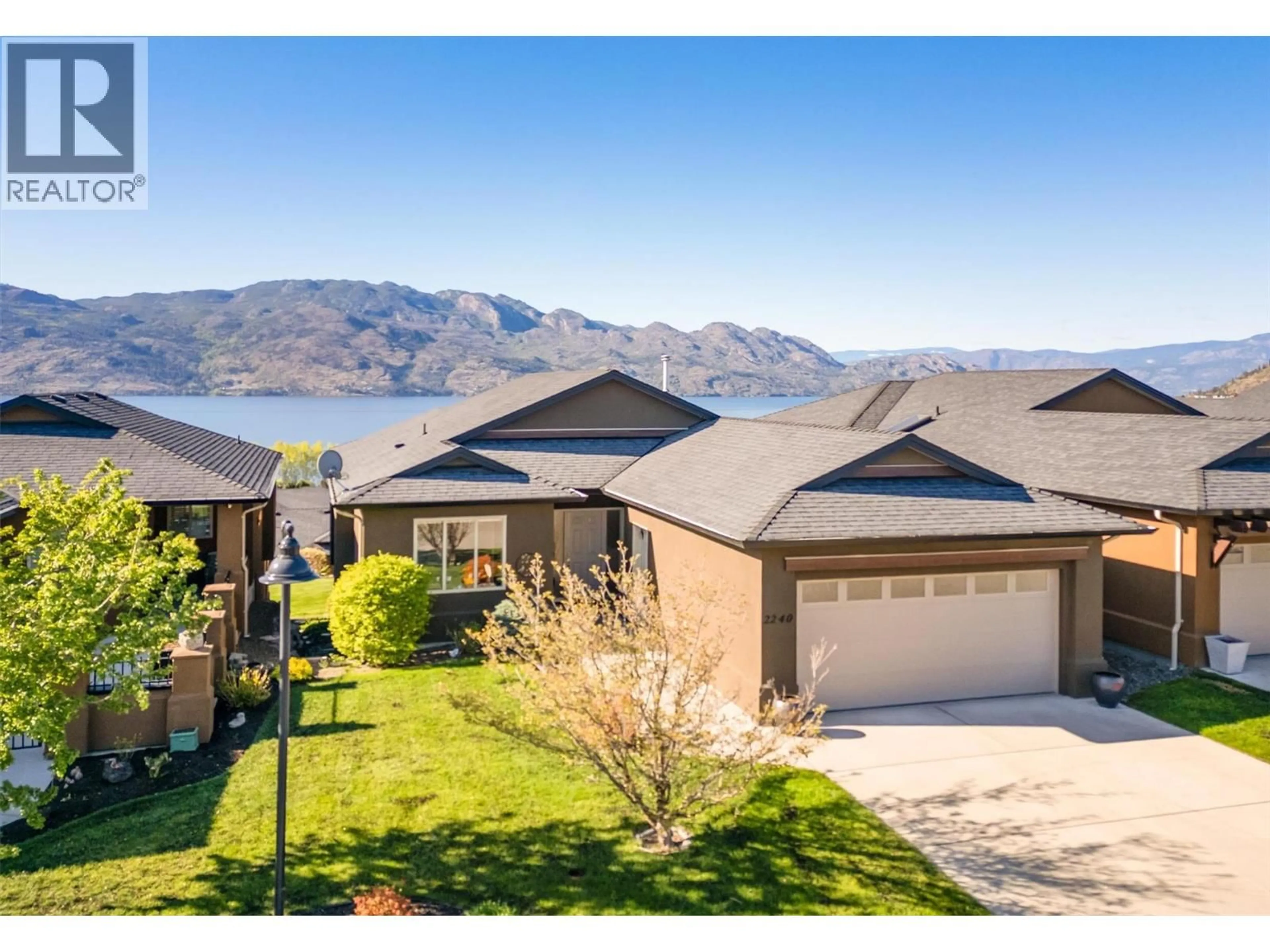 A pic from outside/outdoor area/front of a property/back of a property/a pic from drone, mountain view for 2240 TERRERO PLACE, Westbank British Columbia V4T3B7