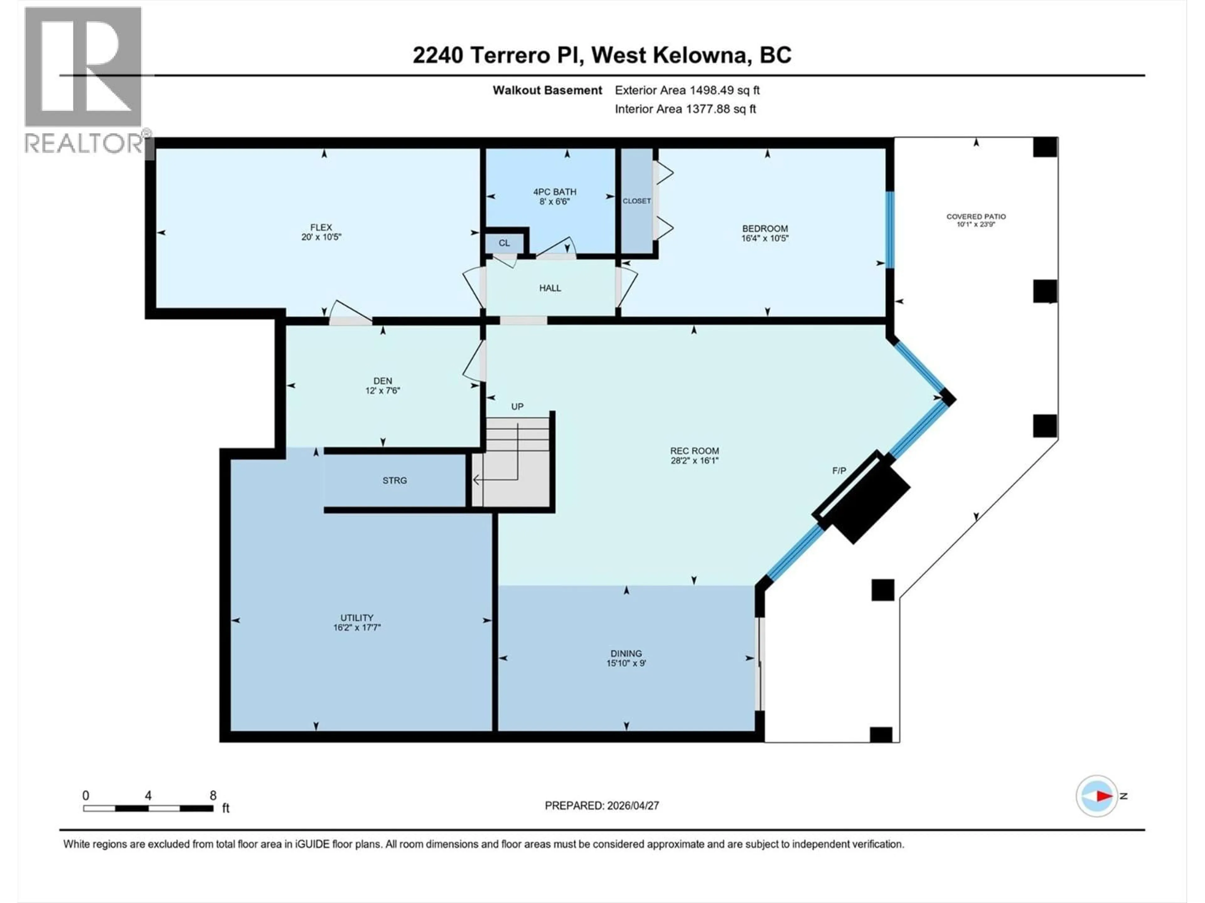 Floor plan for 2240 TERRERO PLACE, Westbank British Columbia V4T3B7