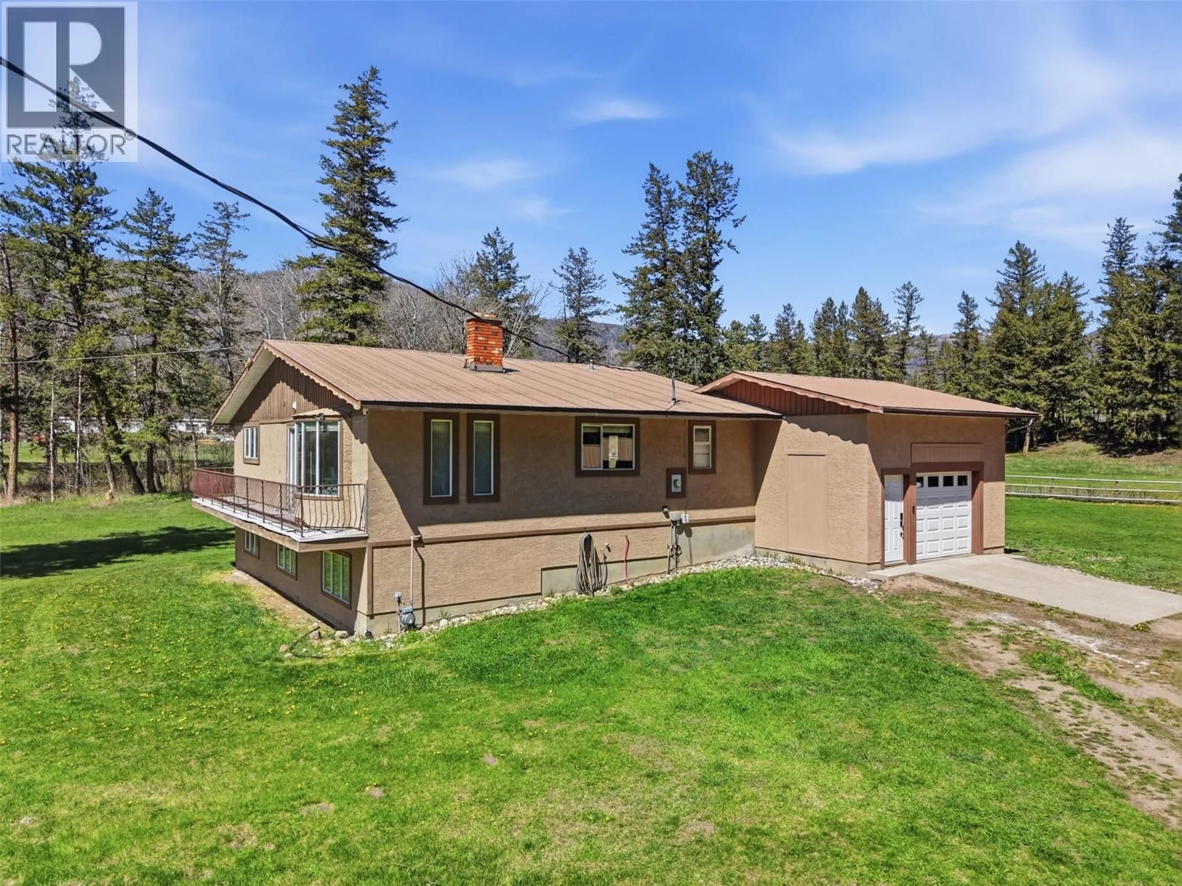 A pic from outside/outdoor area/front of a property/back of a property/a pic from drone, unknown for 4747 KAMLOOPS VERNON HIGHWAY, Westwold British Columbia V0E3B1