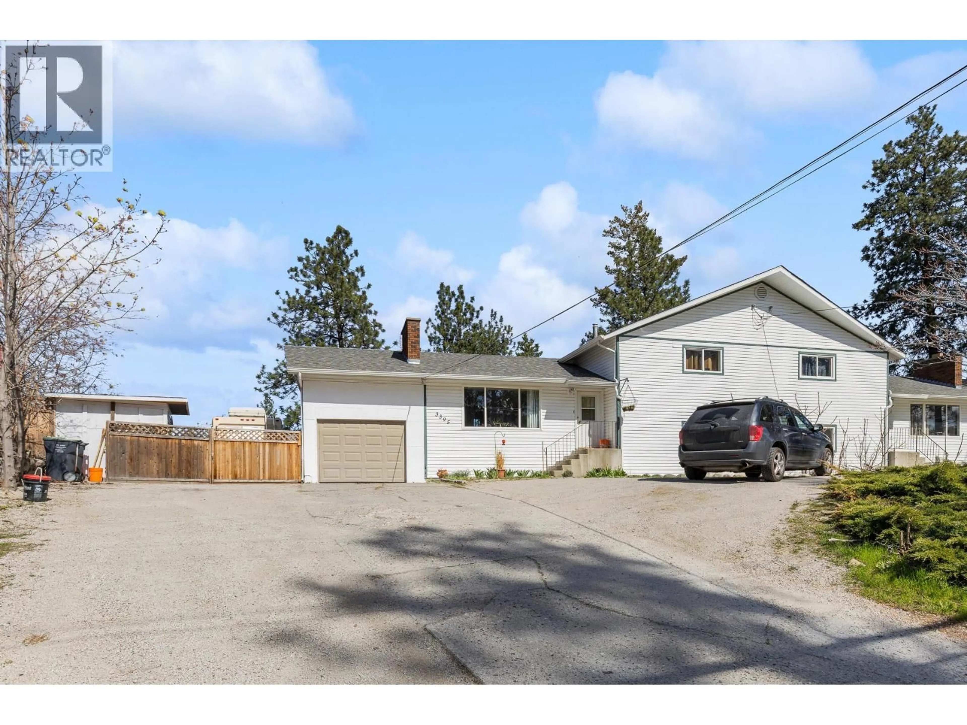 A pic from outside/outdoor area/front of a property/back of a property/a pic from drone, street for 3395/3397 WEBBER ROAD, West Kelowna British Columbia V4T1H2