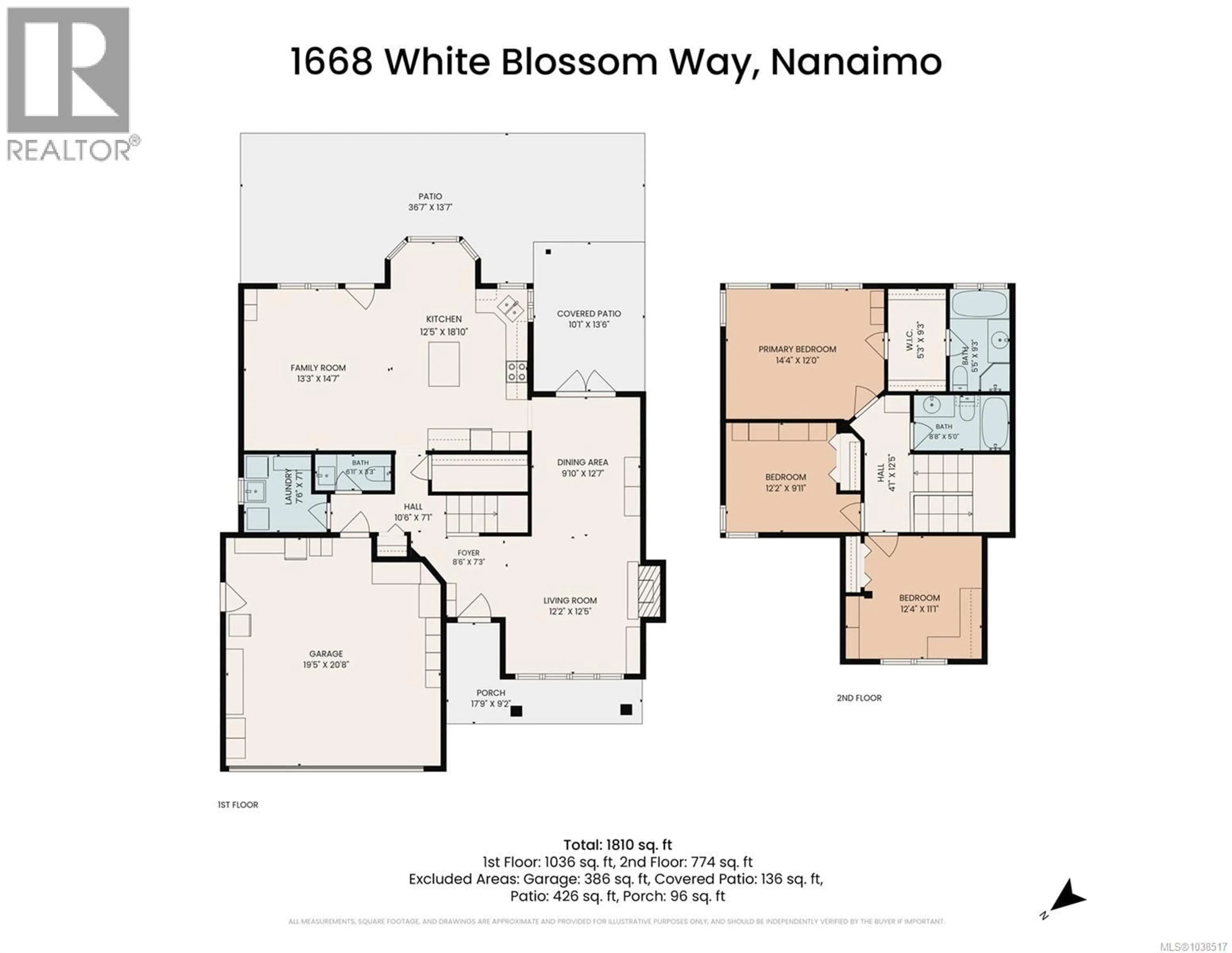 Floor plan for 1668 WHITE BLOSSOM WAY, Nanaimo British Columbia V9X1X4