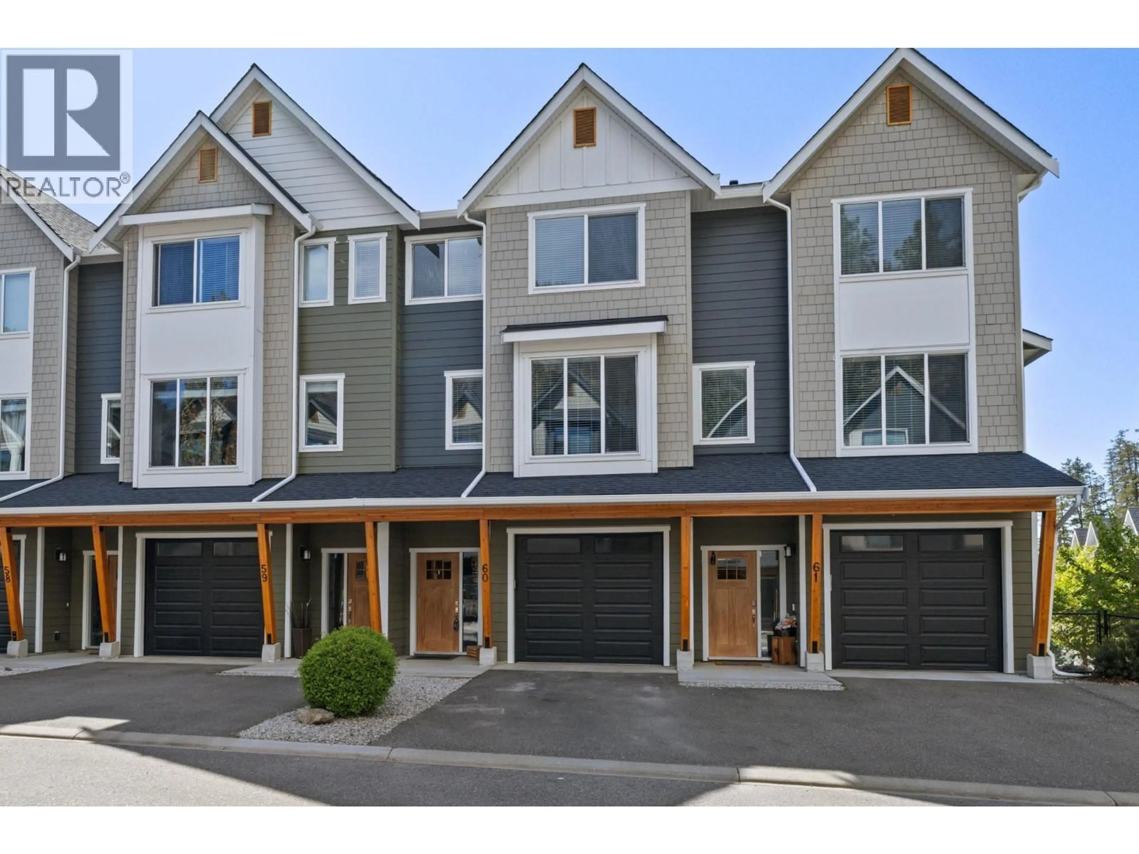 Home with vinyl exterior material, street for 60 - 2490 TUSCANY DRIVE, West Kelowna British Columbia V4T3M4