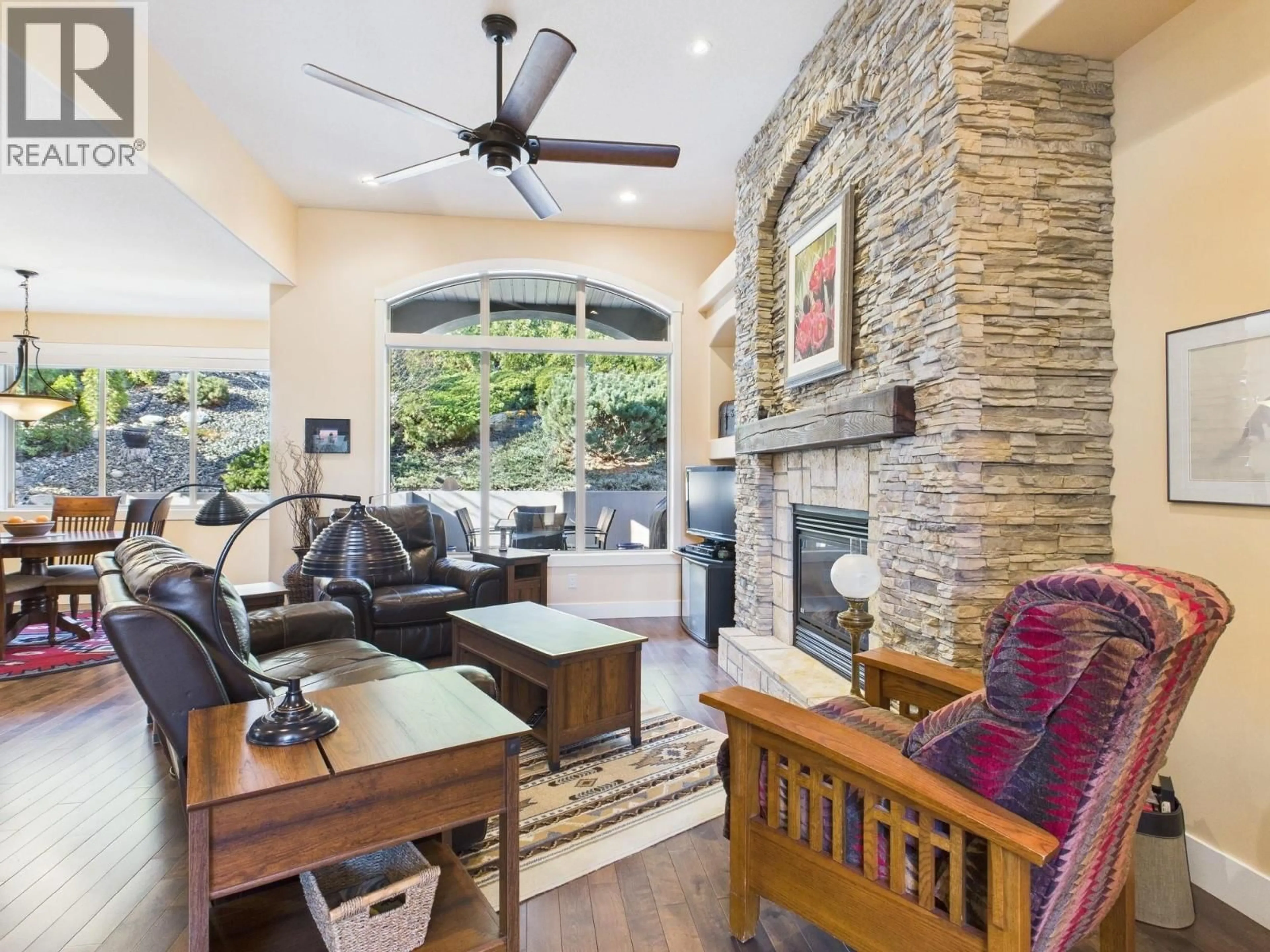 Living room with furniture, ceramic/tile floor for 12 WILDFLOWER COURT, Osoyoos British Columbia V0H1V1