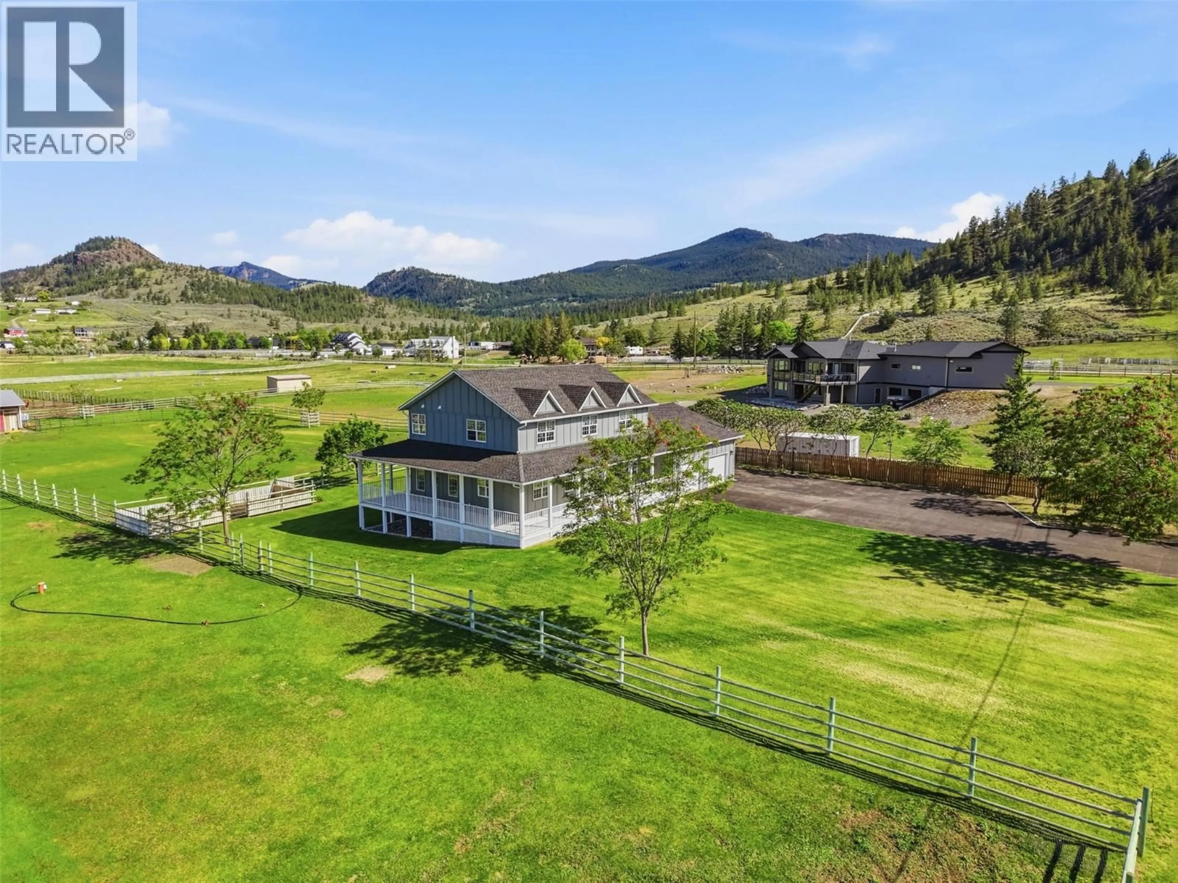 A pic from outside/outdoor area/front of a property/back of a property/a pic from drone, mountain view for 1956 GARDINER ROAD, Kamloops British Columbia V2C6V8