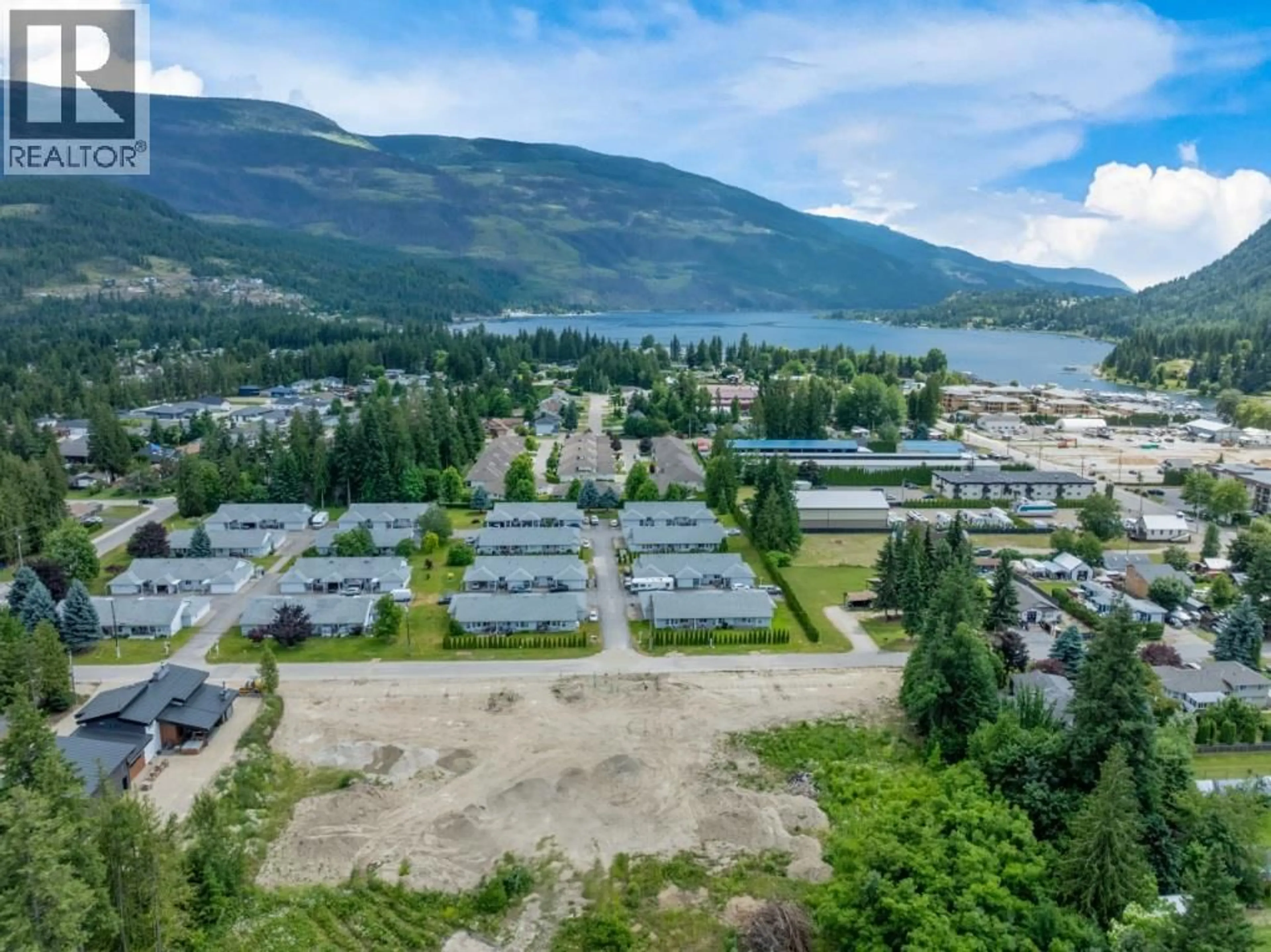 A pic from outside/outdoor area/front of a property/back of a property/a pic from drone, mountain view for 8 - 222 TEMPLE STREET, Sicamous British Columbia V0E2V0