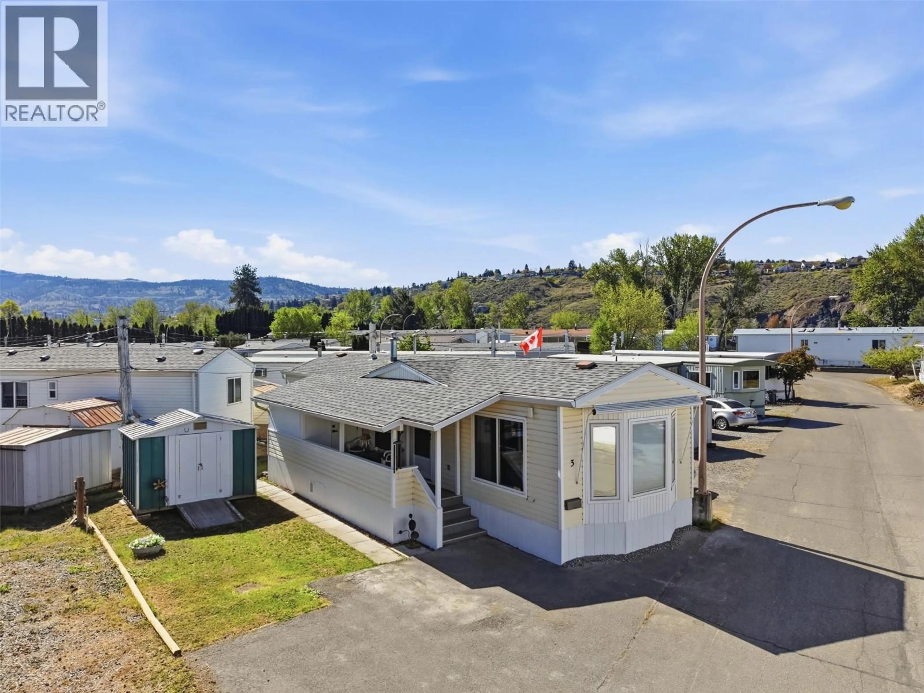 A pic from outside/outdoor area/front of a property/back of a property/a pic from drone, mountain view for 3 SATURN DRIVE, Kamloops British Columbia V2B1B1