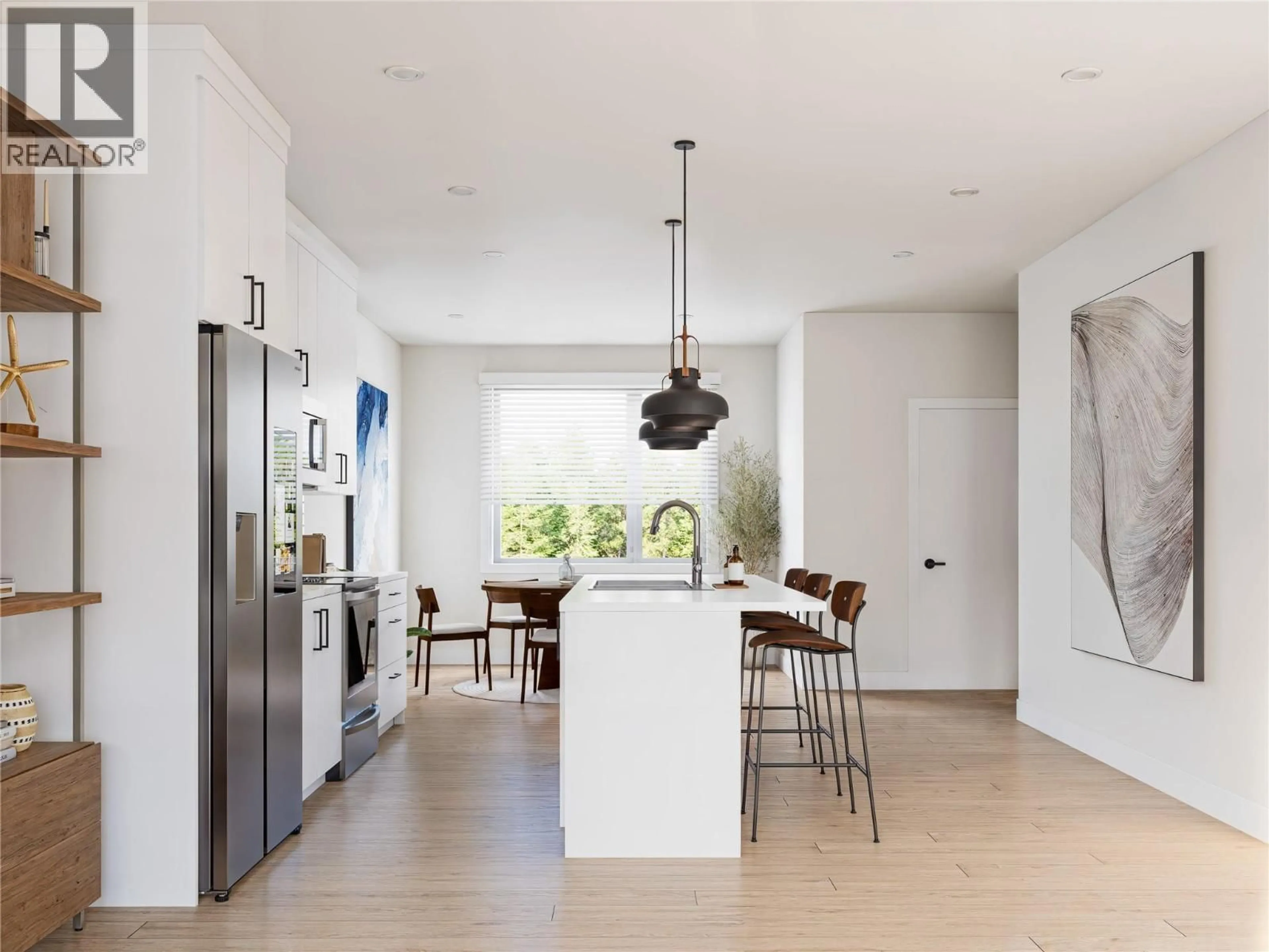 Contemporary kitchen, ceramic/tile floor for 6 - 222 TEMPLE STREET, Sicamous British Columbia V0E2V0