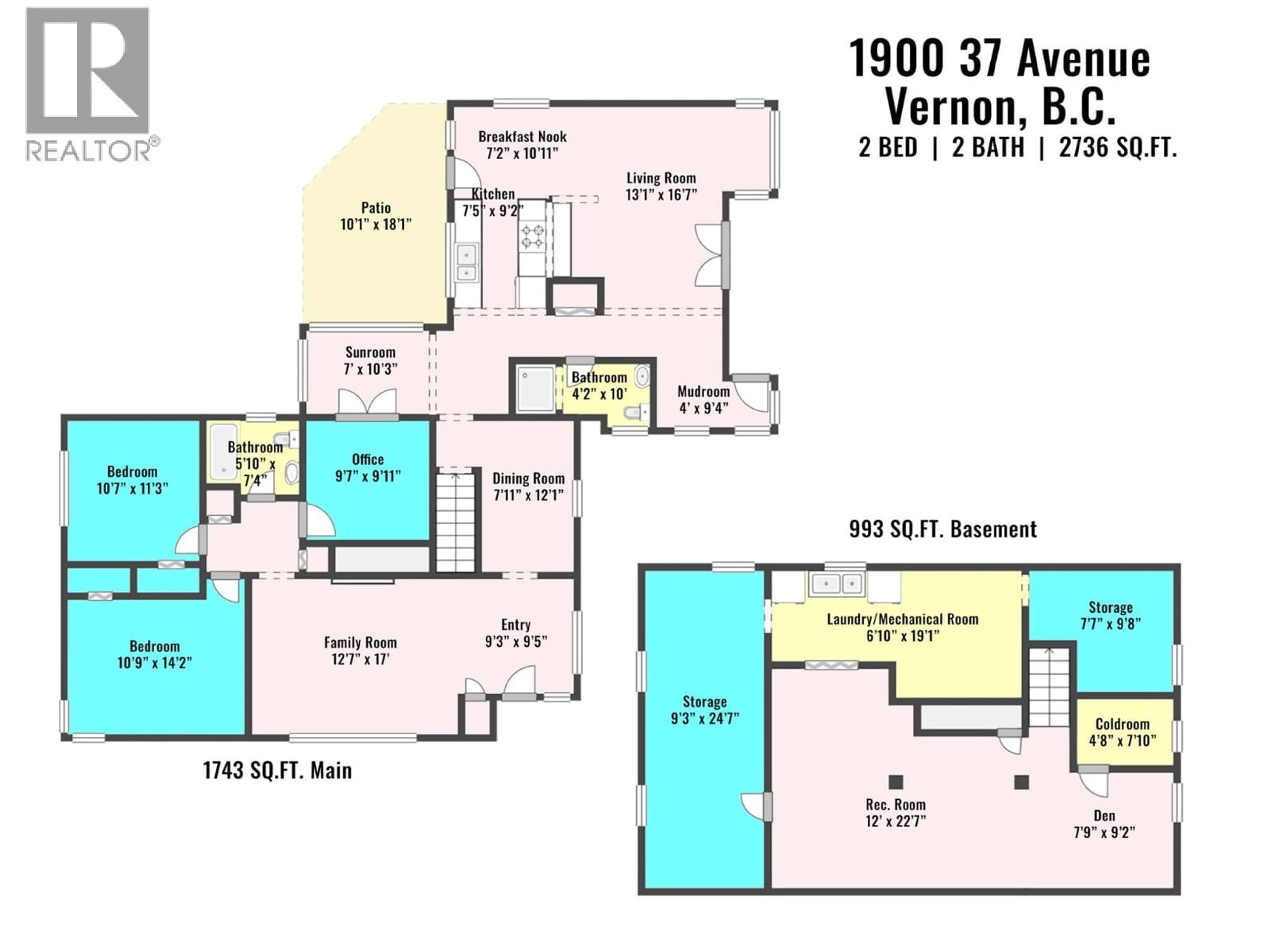 Floor plan for 1900 37 AVENUE, Vernon British Columbia V1T2W8
