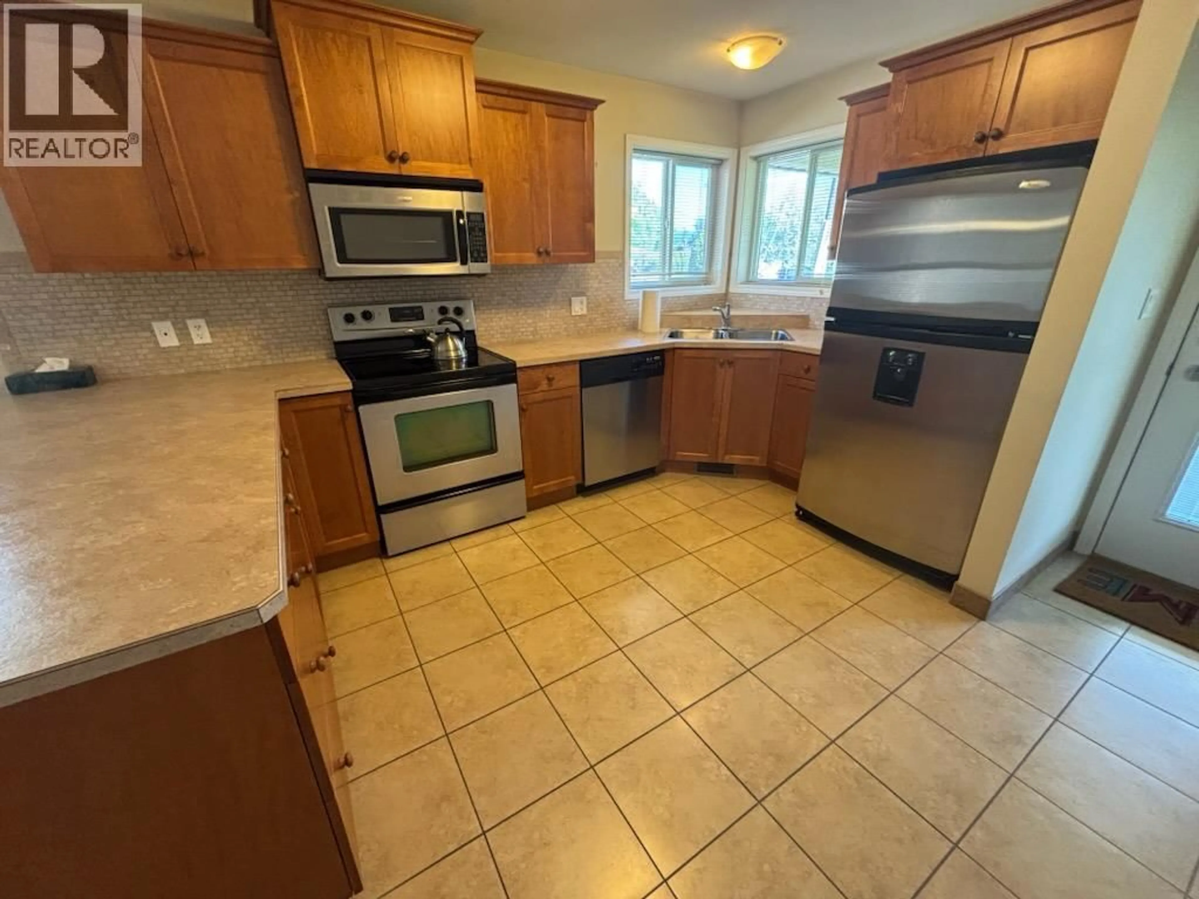 Standard kitchen, ceramic/tile floor for #12 707 76TH AVENUE, Grand Forks British Columbia V0H1H0
