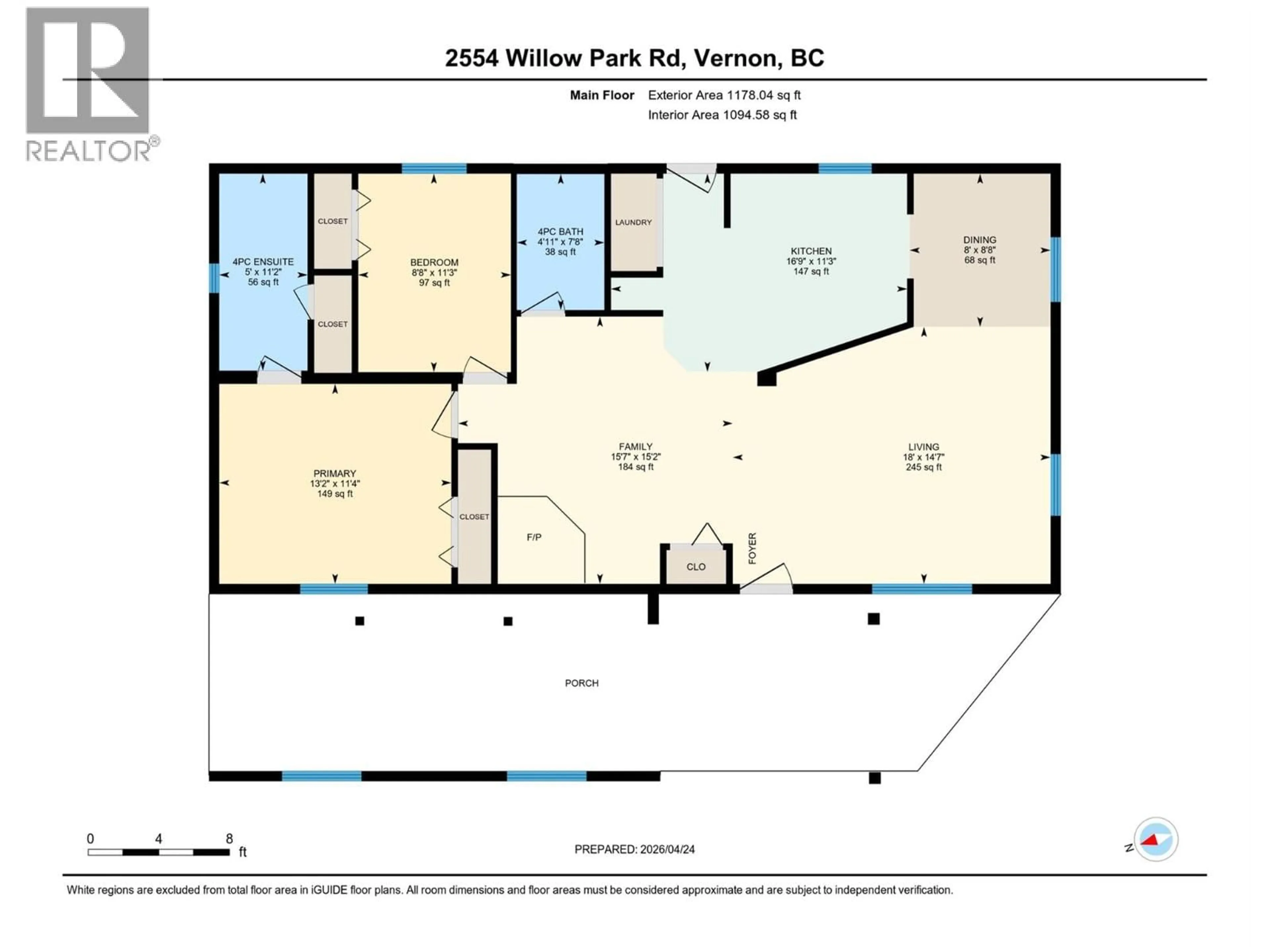 Floor plan for 2554 WILLOW PARK ROAD, Vernon British Columbia V1H1M4