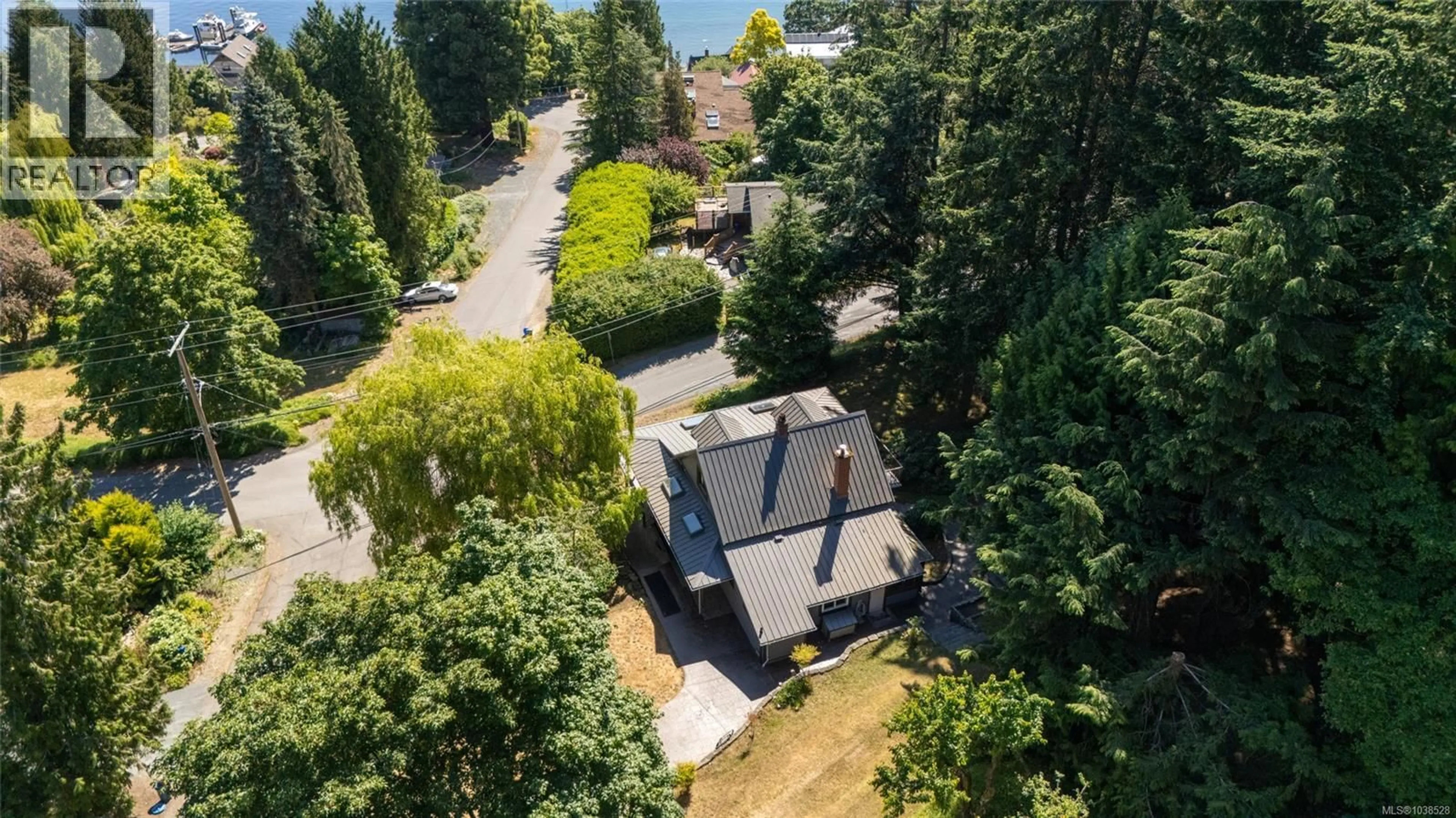 A pic from outside/outdoor area/front of a property/back of a property/a pic from drone, water/lake/river/ocean view for 1038 REDCAP STREET, Duncan British Columbia V9L5X8
