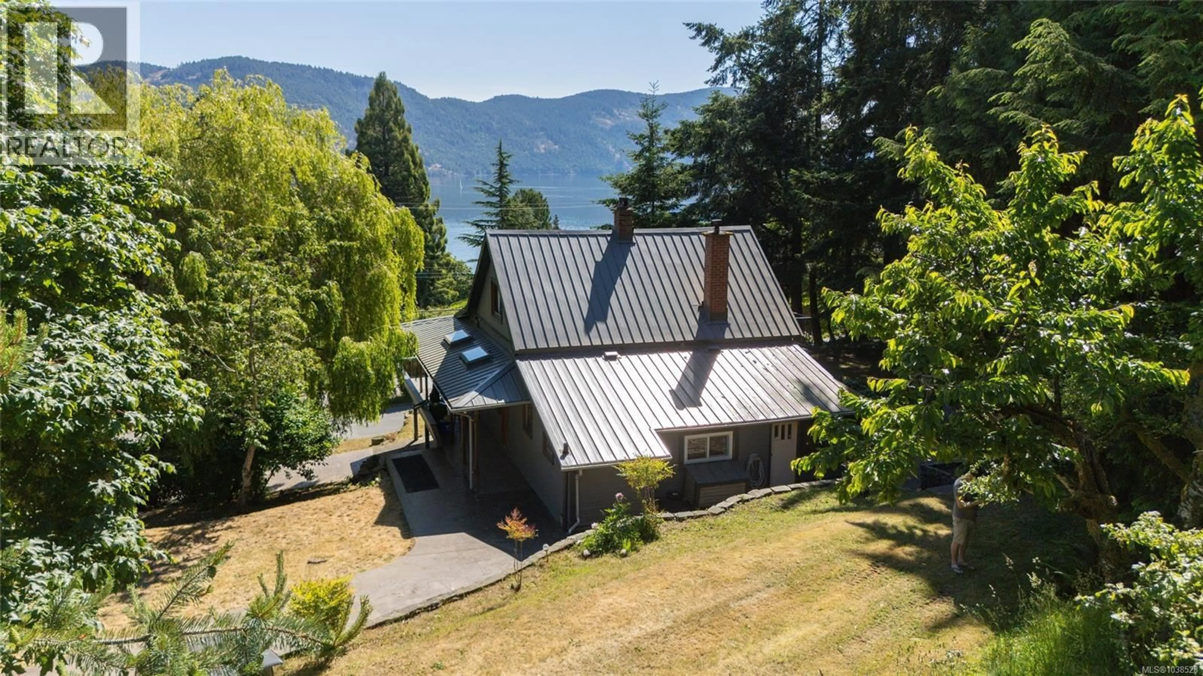 A pic from outside/outdoor area/front of a property/back of a property/a pic from drone, mountain view for 1038 REDCAP STREET, Duncan British Columbia V9L5X8