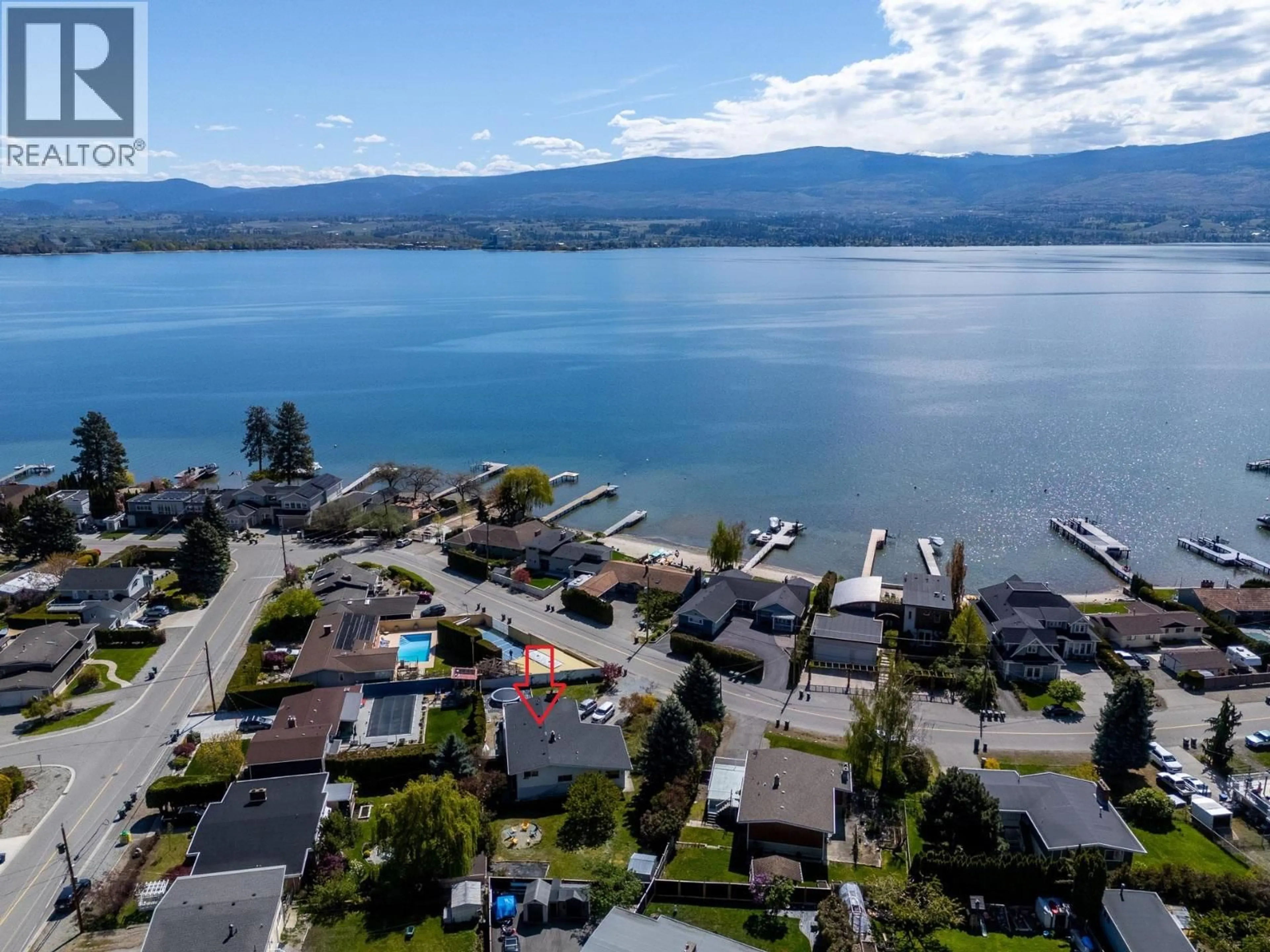 A pic from outside/outdoor area/front of a property/back of a property/a pic from drone, water/lake/river/ocean view for 2720 CASA LOMA ROAD, West Kelowna British Columbia V1Z1T2