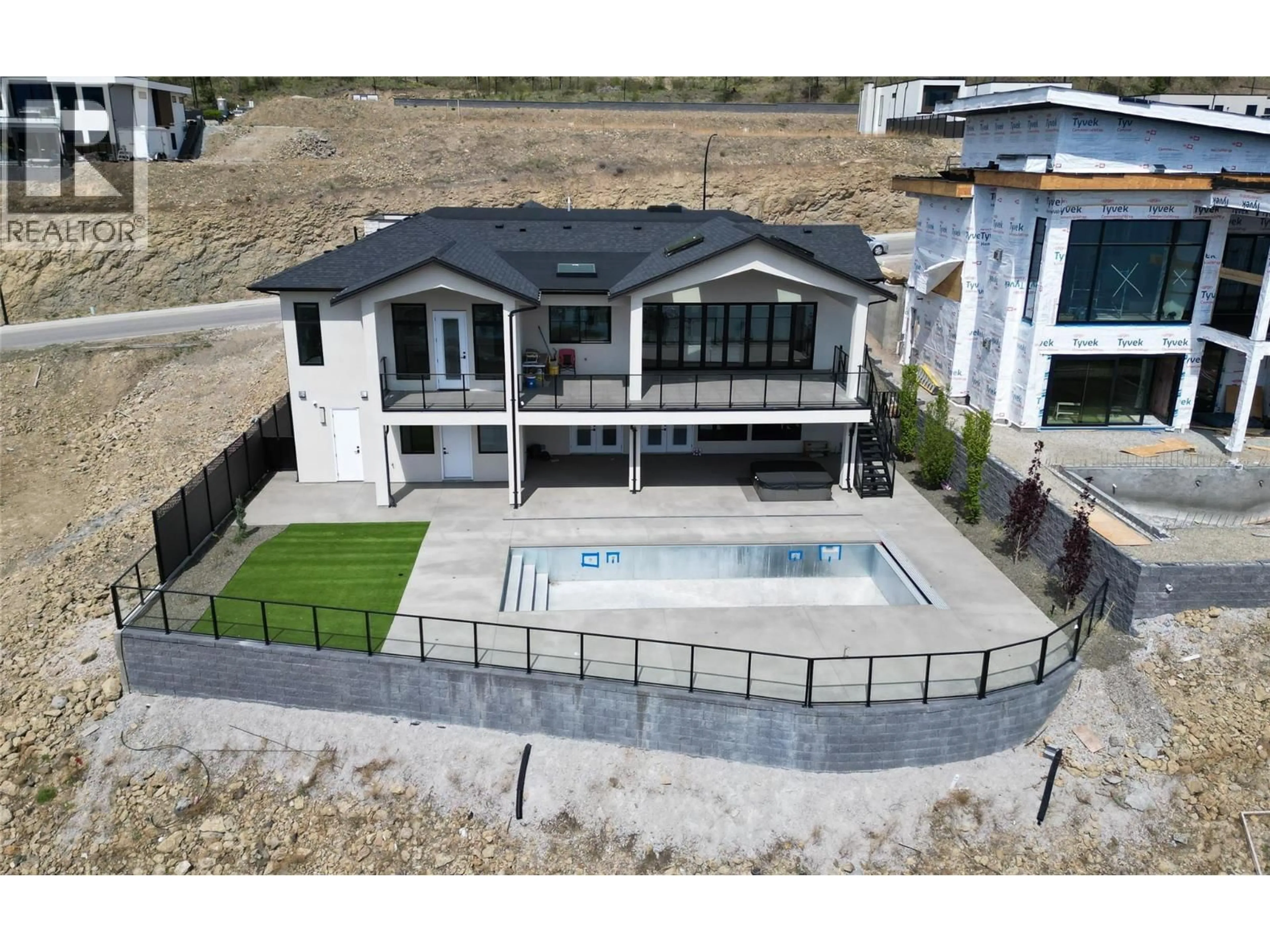 A pic from outside/outdoor area/front of a property/back of a property/a pic from drone, unknown for 1403 VINEYARD DRIVE, West Kelowna British Columbia V4T3H9