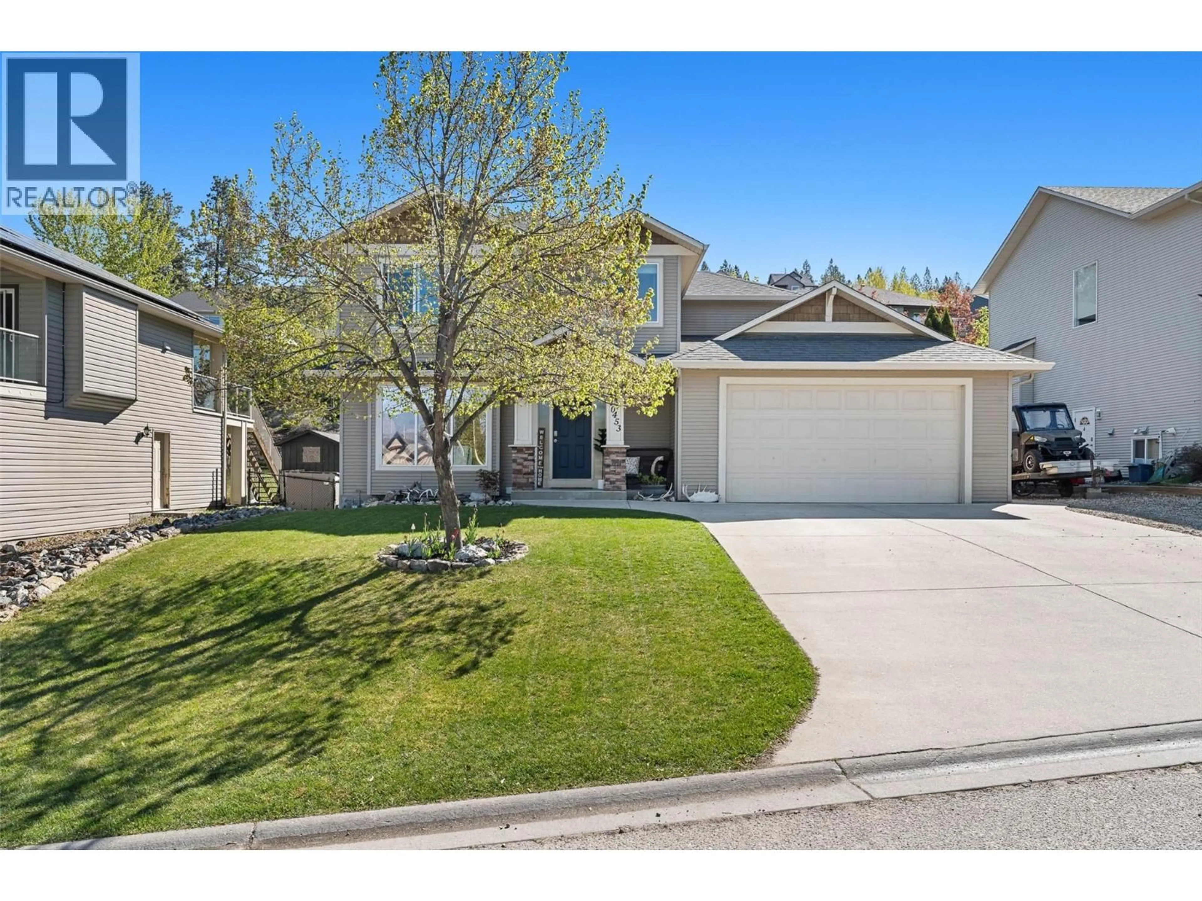 Home with vinyl exterior material, street for 10453 SHERMAN DRIVE, Lake Country British Columbia V4V2N2
