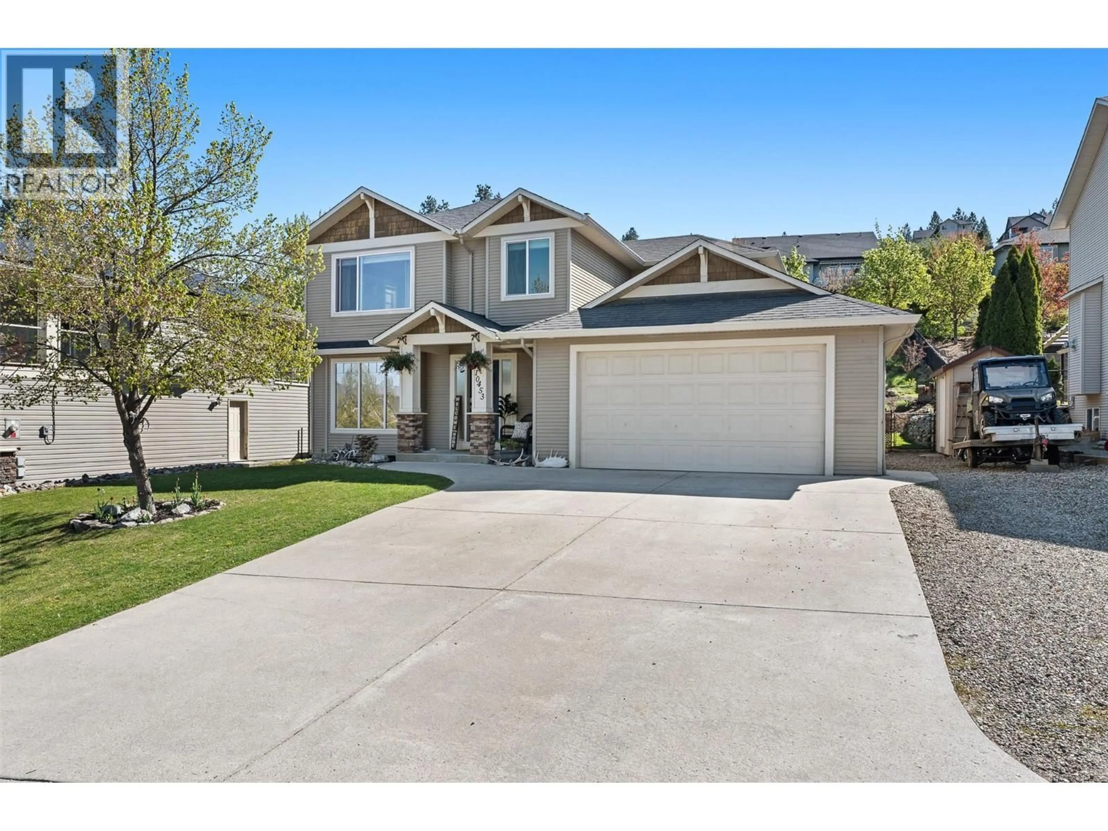 Home with vinyl exterior material, street for 10453 SHERMAN DRIVE, Lake Country British Columbia V4V2N2