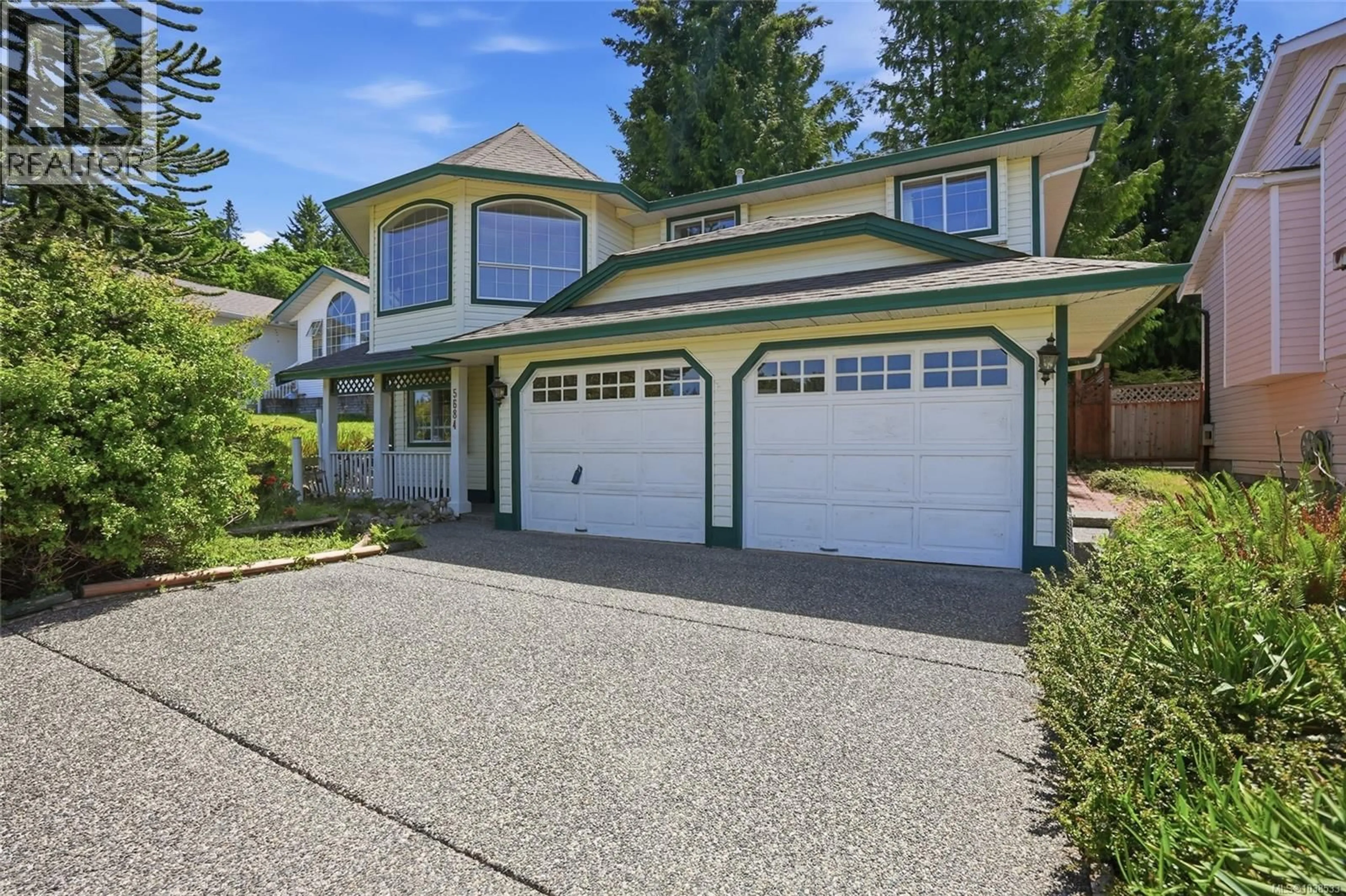Home with vinyl exterior material, street for 5684 CARRINGTON ROAD, Nanaimo British Columbia V9T6C2