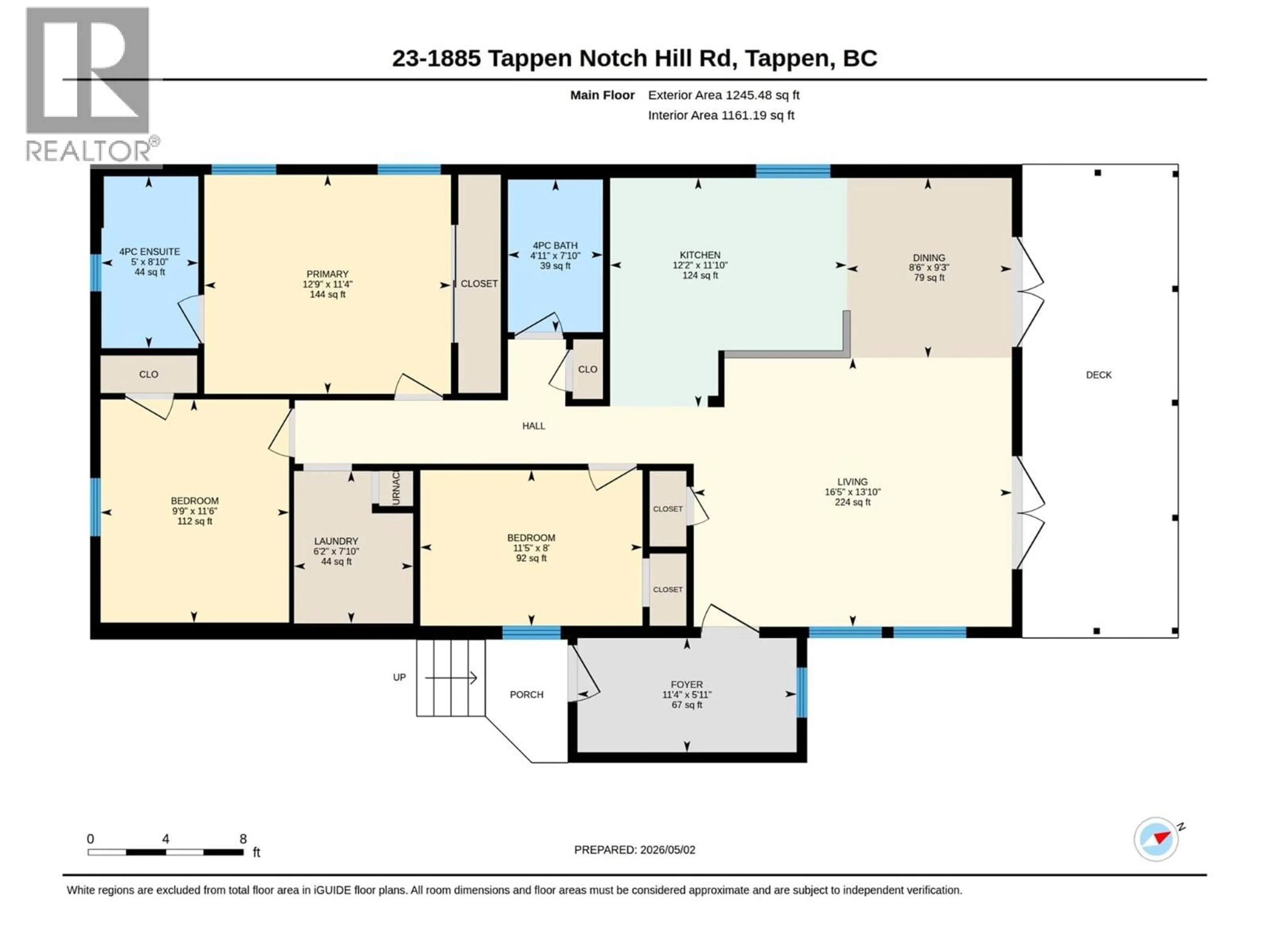 Floor plan for 23 - 1885 TAPPEN NOTCH HILL ROAD, Tappen British Columbia V0E2X0