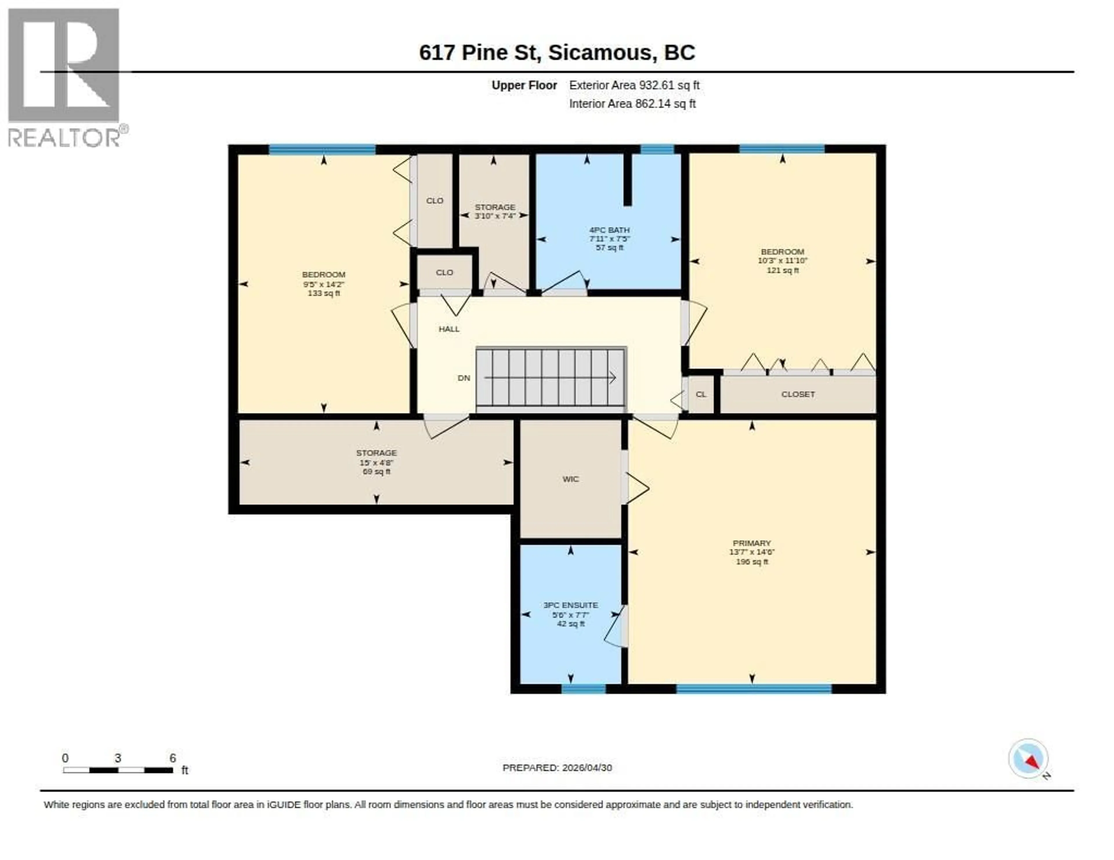 Floor plan for 617 PINE STREET, Sicamous British Columbia V0E2V0