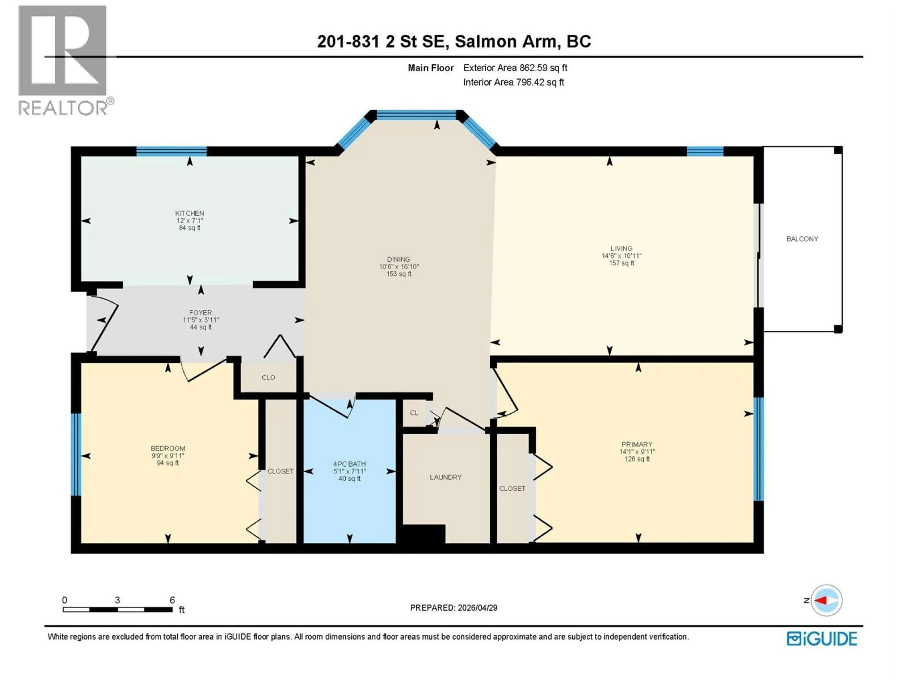 Floor plan for 201 - 831 2 STREET SOUTHEAST, Salmon Arm British Columbia V1E1S6